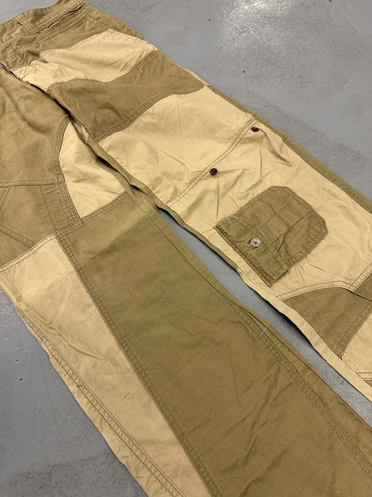 Dolce & Gabbana Dolce & Gabbana AW2007 Multi Pockets Patchwork Cargo Pants Size US 34 / EU 50 - 3 Thumbnail