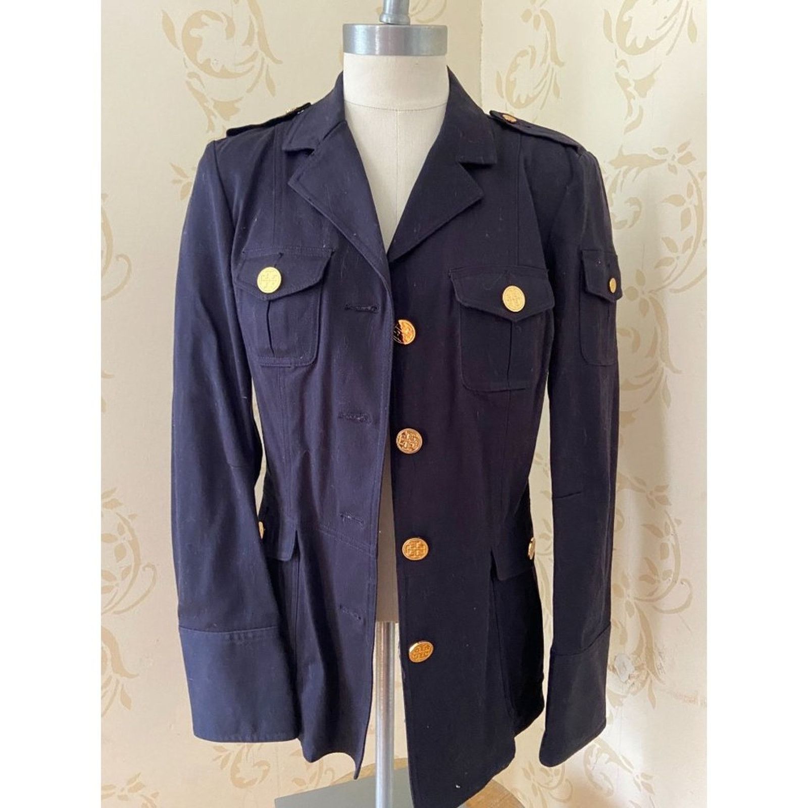 Tory Burch New! Tory Burch Safari Navy Jacket Ladies Size 6 Size M / US 6-8 / IT 42-44 - 1 Thumbnail