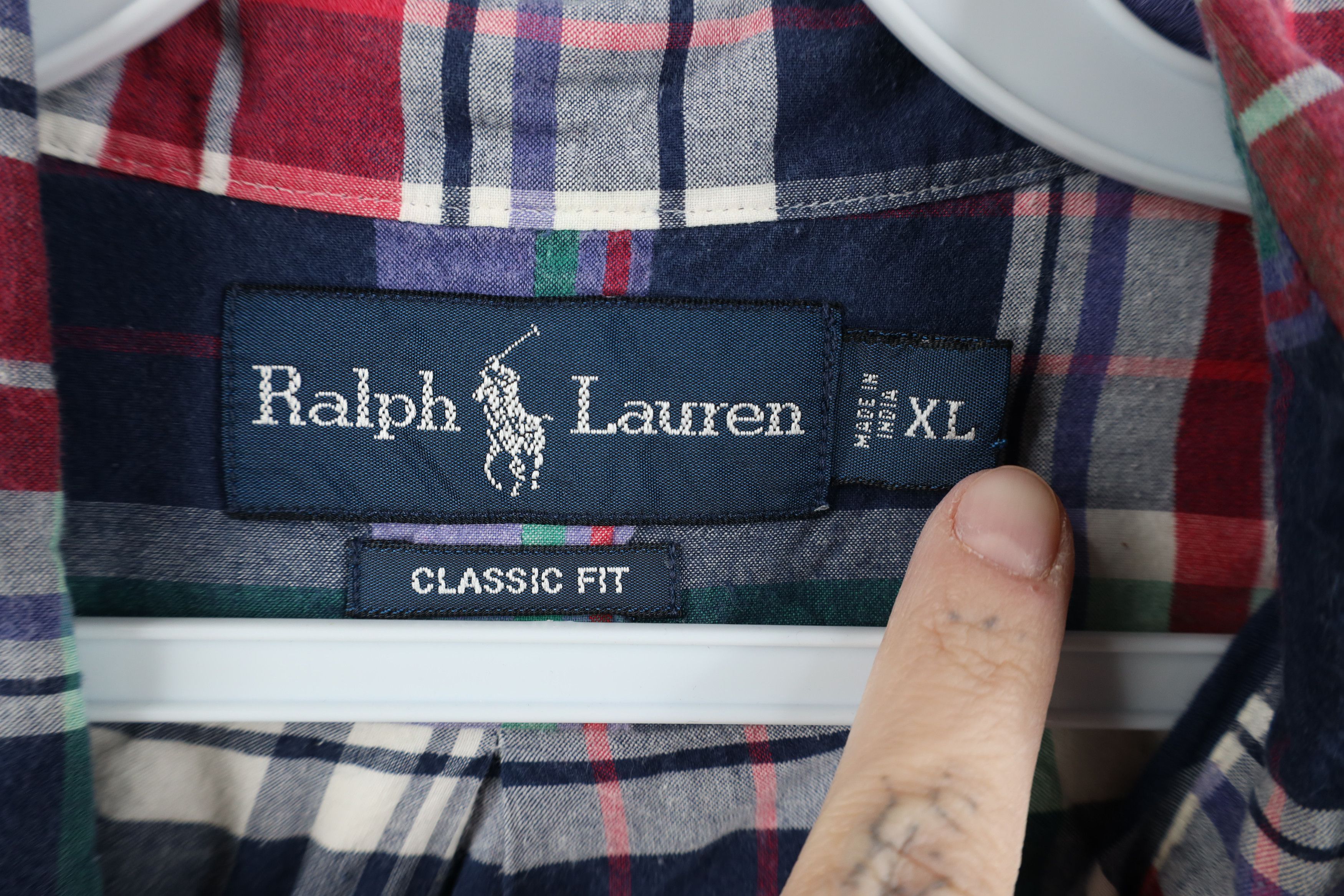 Ralph Lauren Vintage 90s Ralph Lauren Madras Plaid Button Down Shirt Size US XL / EU 56 / 4 - 7 Thumbnail