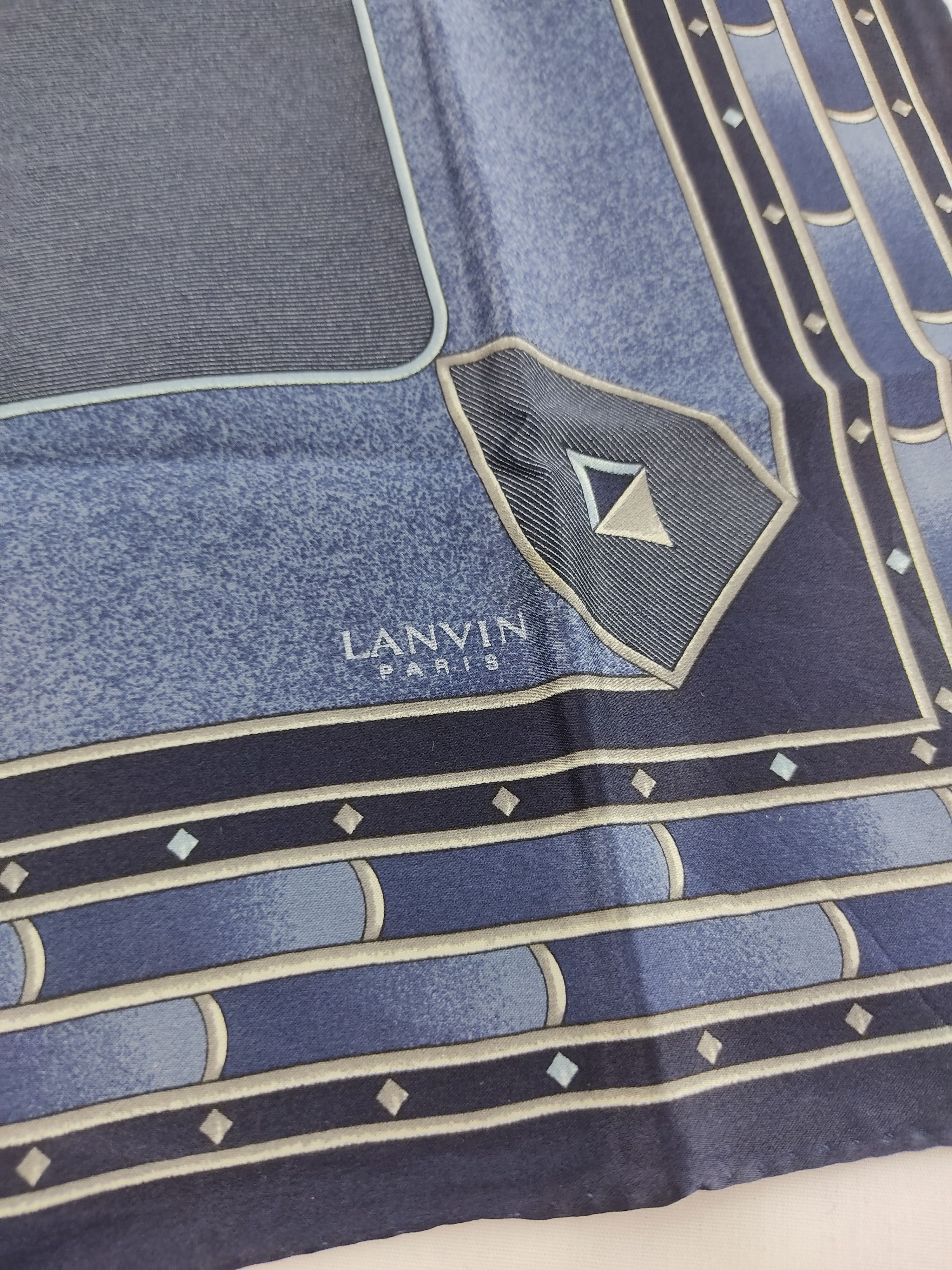 Lanvin × Vintage Vintage Lanvin Silk Handkerchief / Neckwear / Bandana Size ONE SIZE - 3 Thumbnail