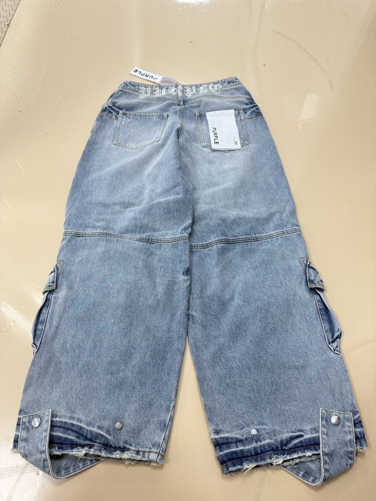 Other Purple Brand Baggy Aviator Hotfix Jeans Size 26" / US 2 / IT 38 - 5 Thumbnail