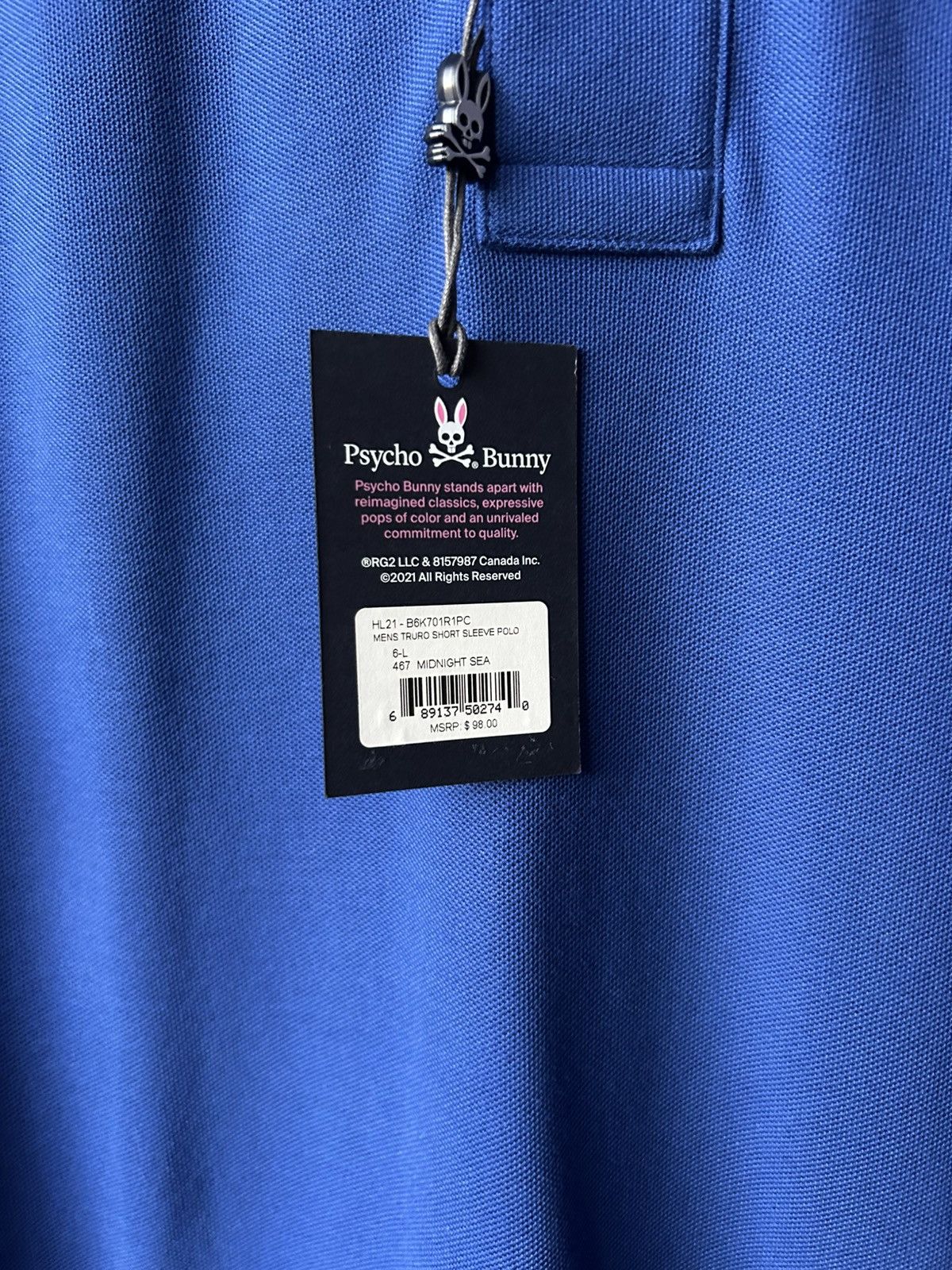 Psycho Bunny Psycho Bunny Three Button Polo Size US L / EU 52-54 / 3 - 3 Thumbnail