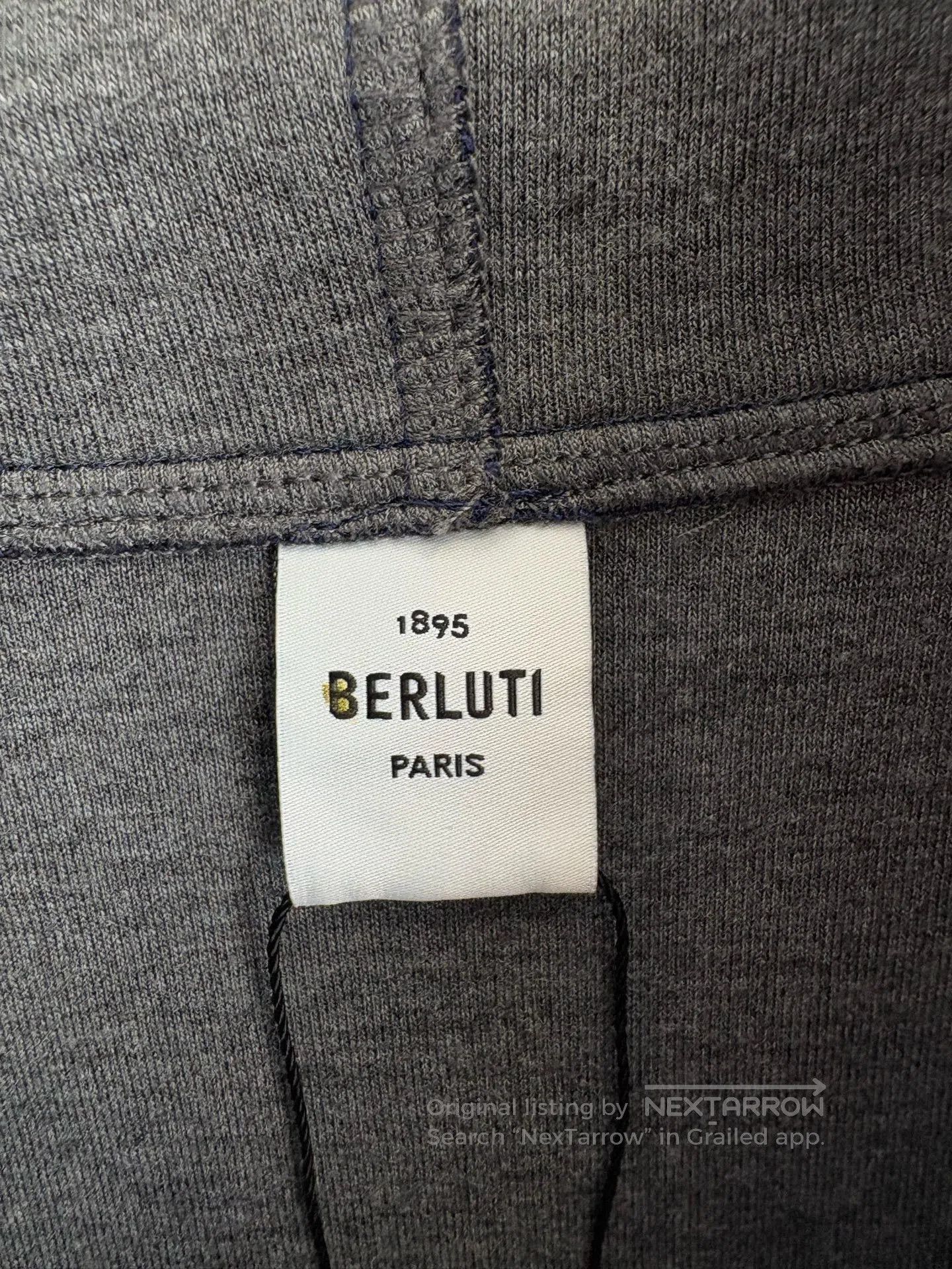 Berluti Berluti Calf Leather Patchwork Sweatshirt. Size US XS / EU 42 / 0 - 4 Thumbnail