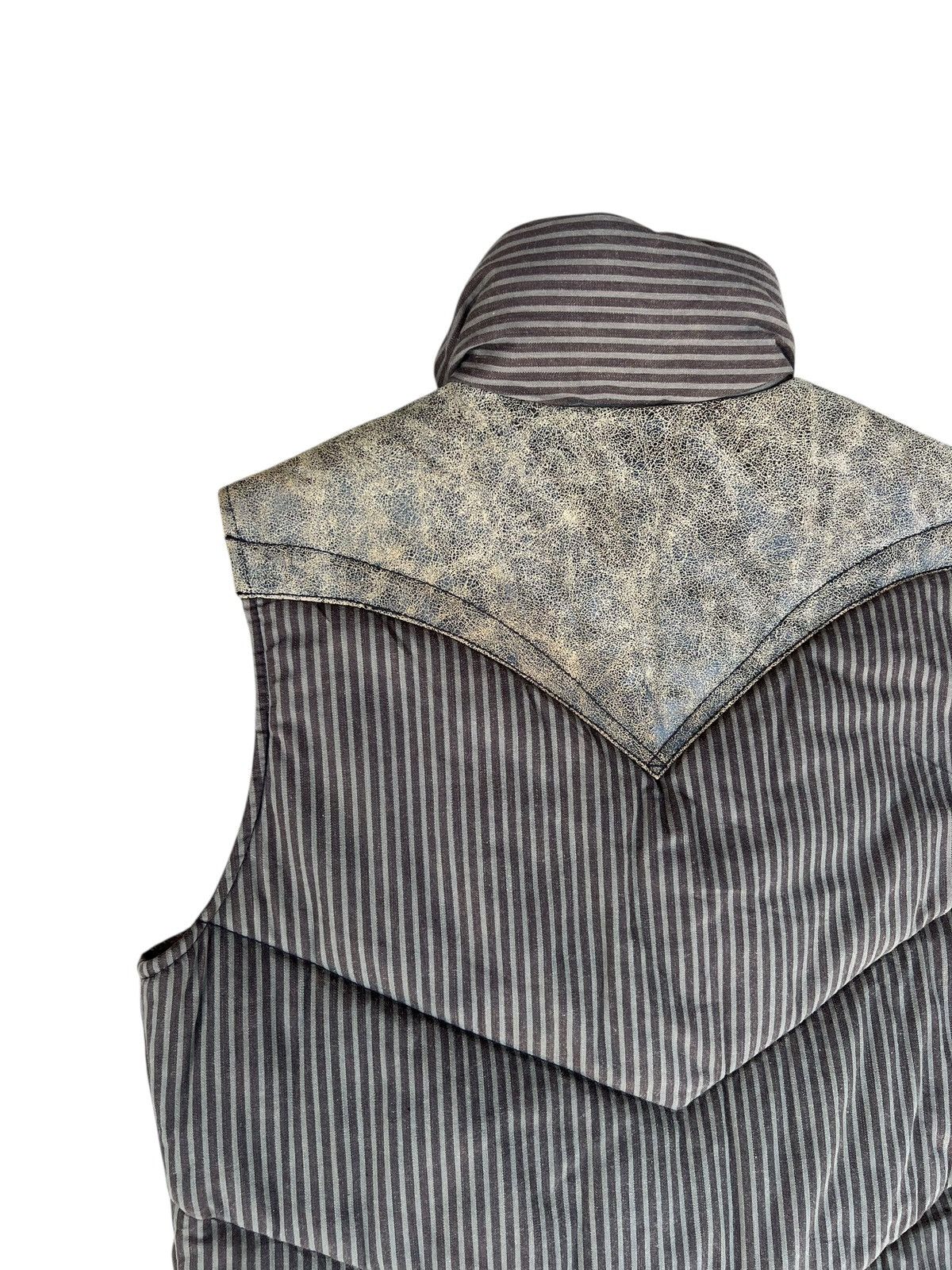Levi's Vintage 2003 Levi’s Redloop Waxed Hybrid Leather puffer Vest Size US M / EU 48-50 / 2 - 16 Thumbnail