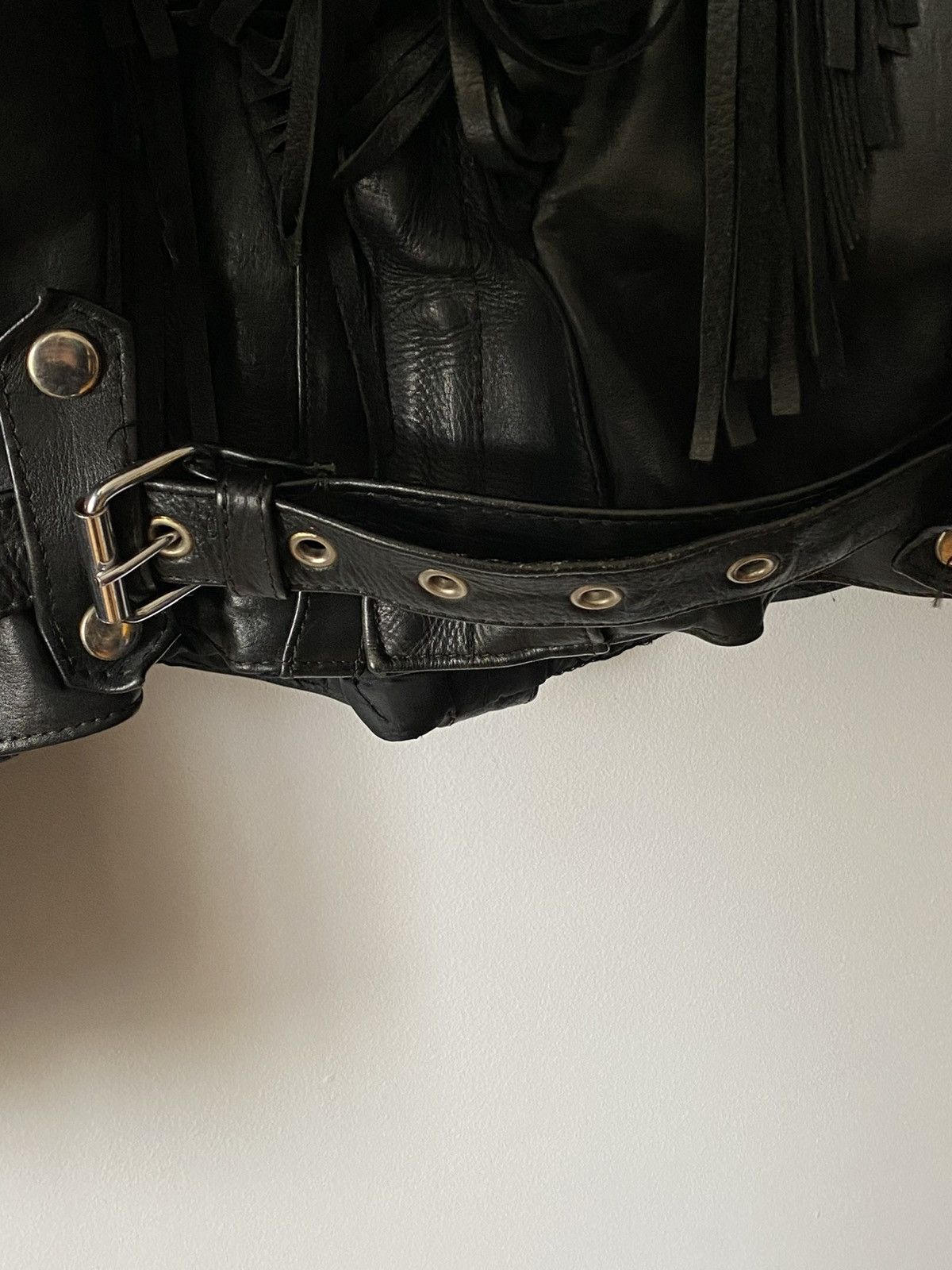 Leather Rare Chesterfield Aprilla Biker Leather Jacket Trims 80s 90s Size US M / EU 48-50 / 2 - 12 Thumbnail