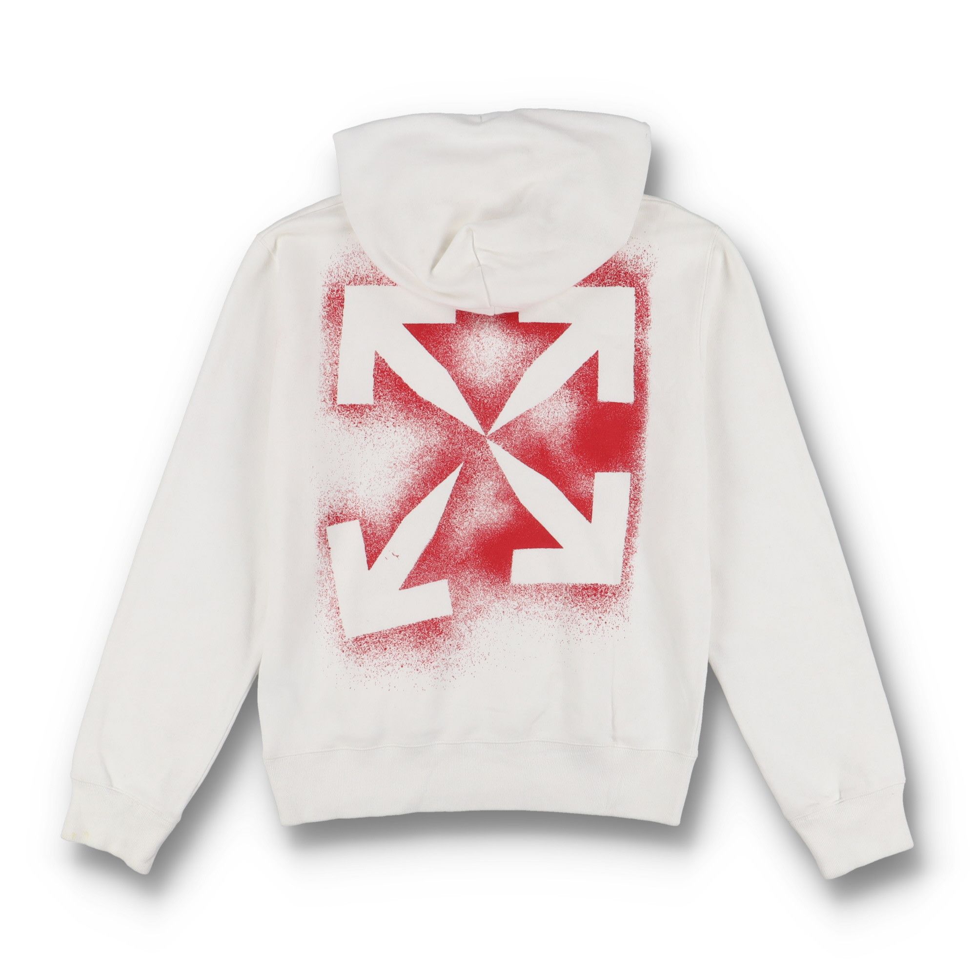 Off-White White and Red Stencil Arrows Logo Hoodie Size US M / EU 48-50 / 2 - 1 Thumbnail