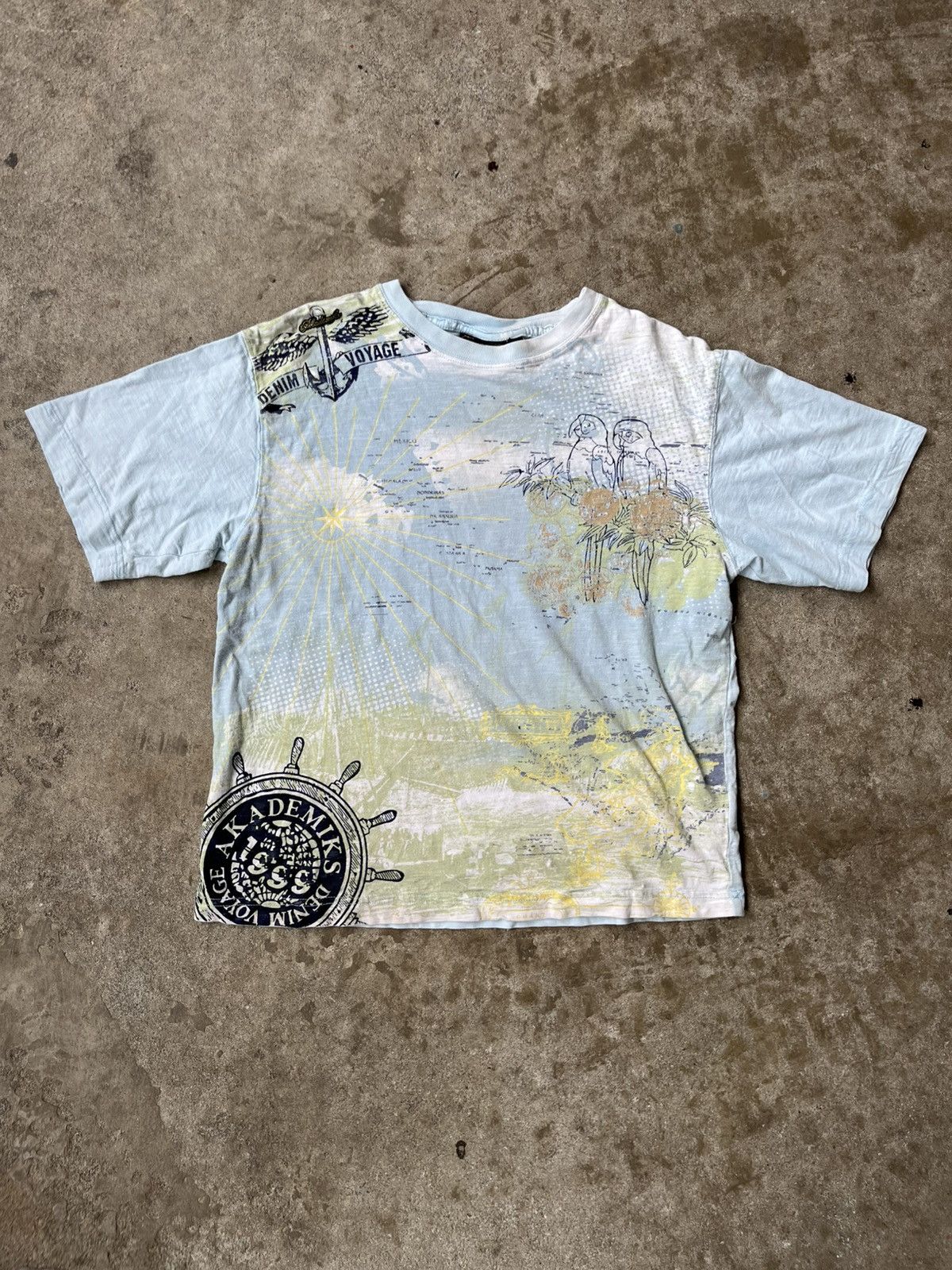 Akademiks Y2K Akademiks AOP Map Tee Size US M / EU 48-50 / 2 - 1 Thumbnail