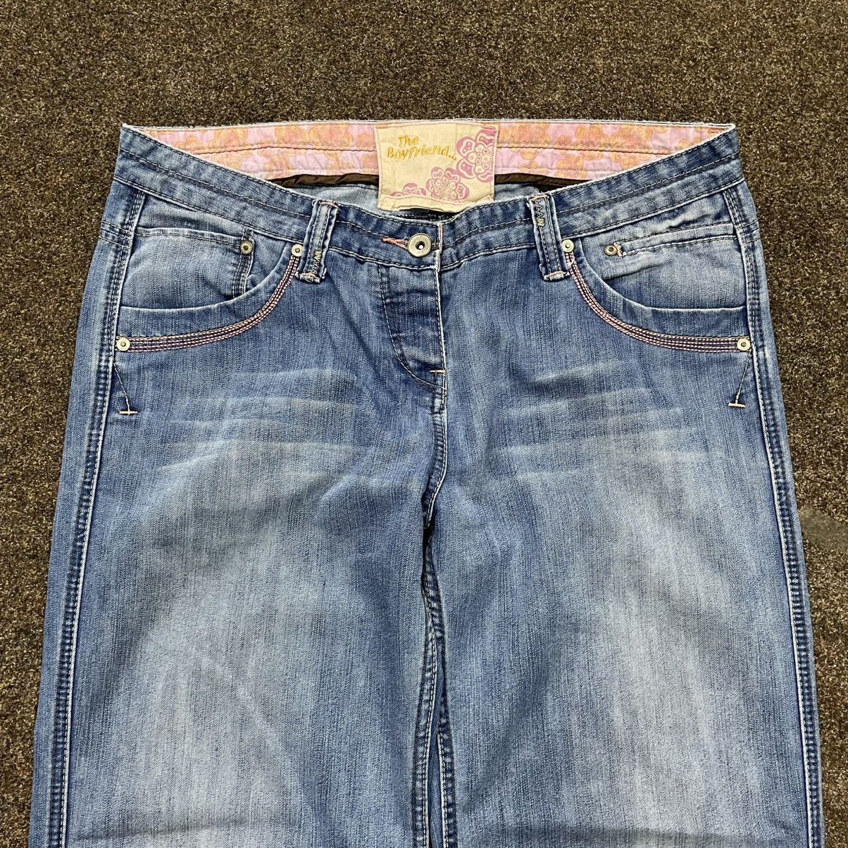 Vintage Y2K Vintage Baggy Wide Leg Jeans Faded Wash Skate Aesthetic Size 32" / US 10 / IT 46 - 4 Thumbnail