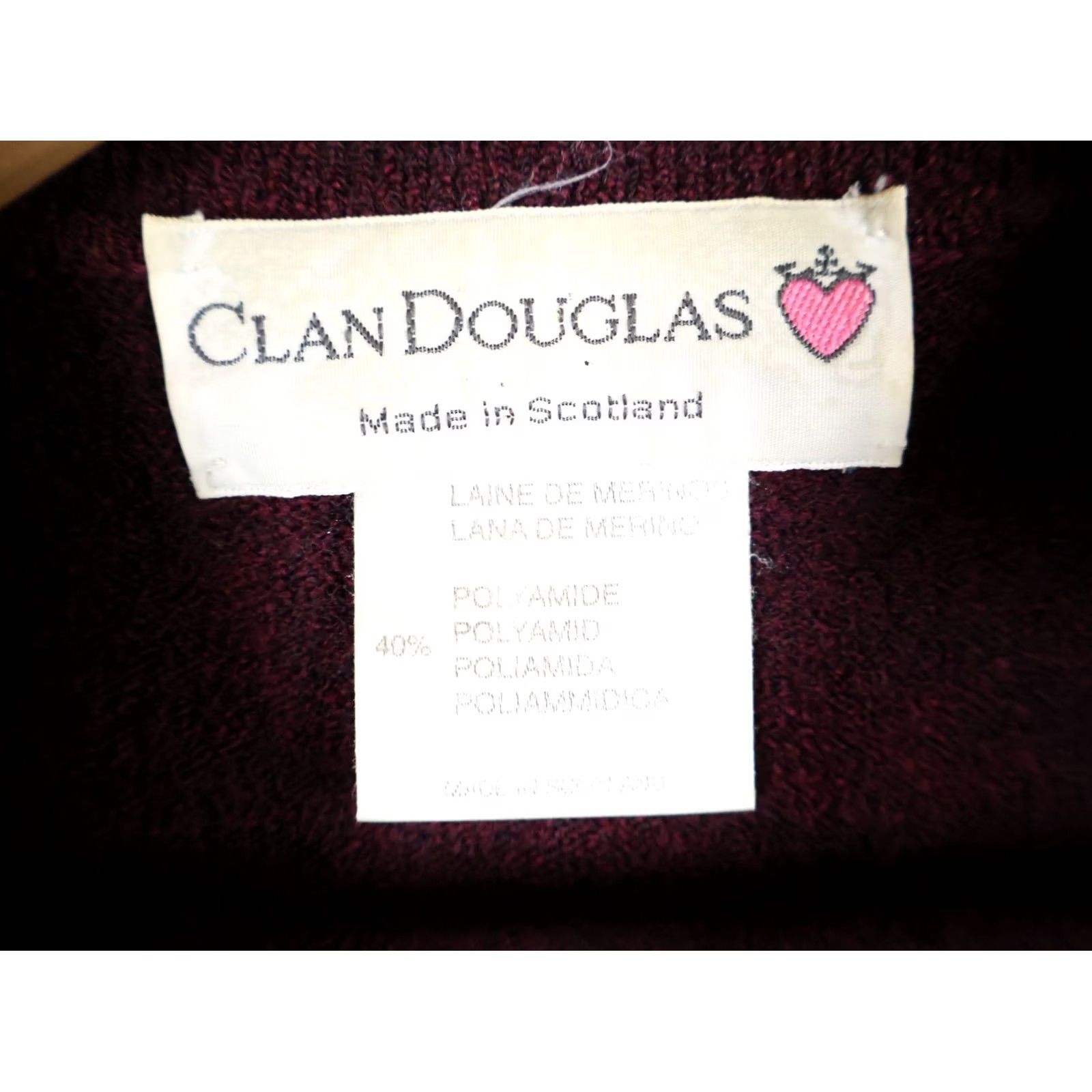 Vintage VINTAGE Clan Douglas Wool Blend Sweater Men 2XL Dark Red Scotland Textured Knit Pullover Size US XXL / EU 58 / 5 - 3 Thumbnail