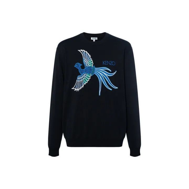Kenzo Kenzo Black Long Sleeve Graphic Sweatshirt -2507 Size US XL / EU 56 / 4 - 1 Thumbnail