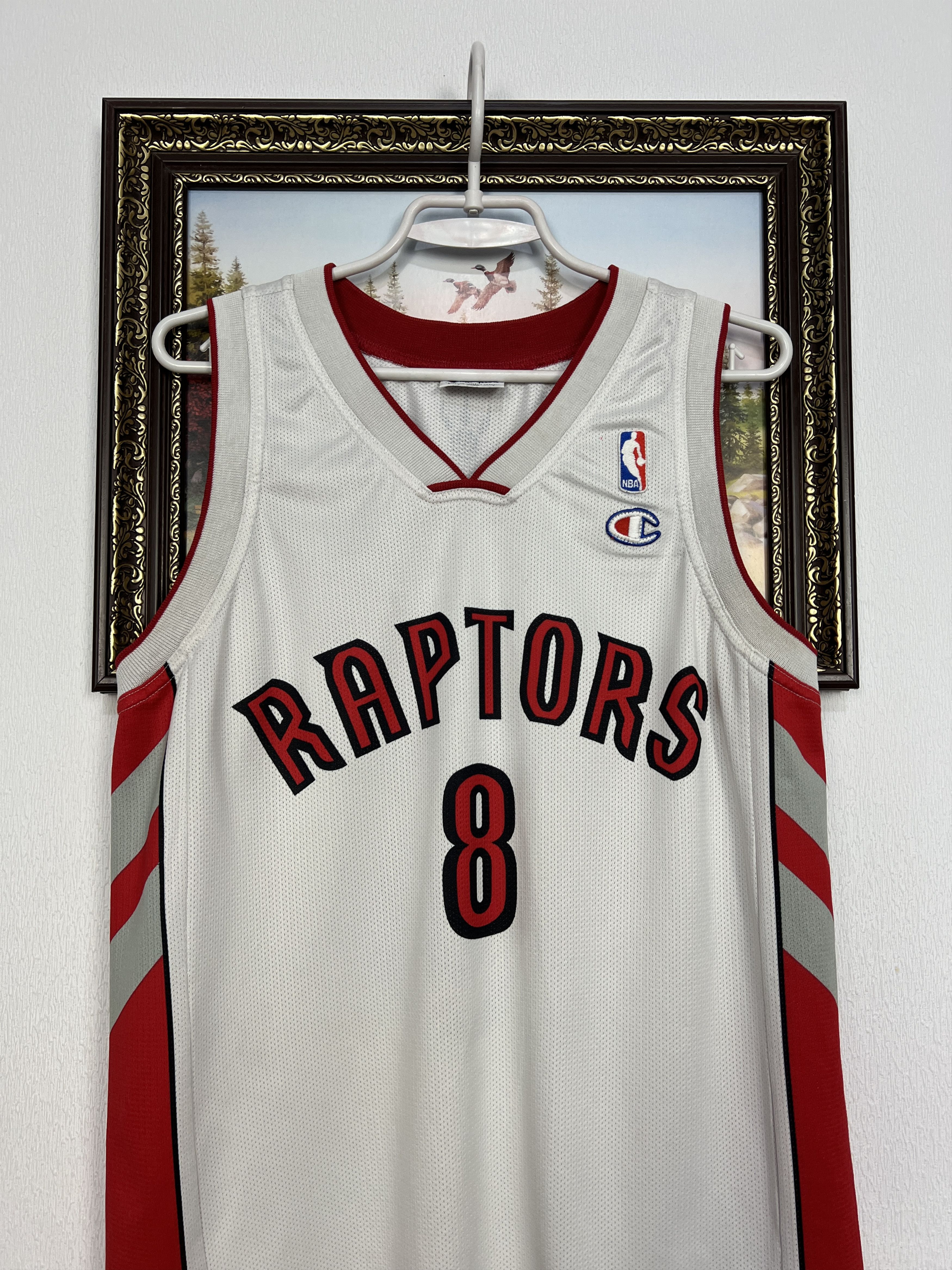 Vintage 90's Champion Toronto Raptors Calderon NBA Jersey