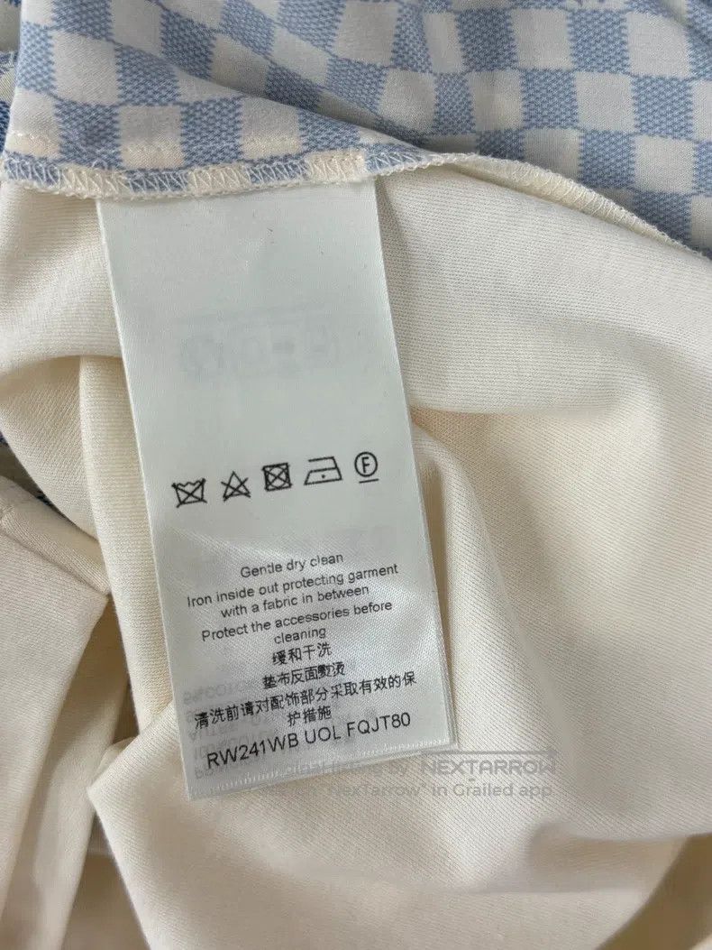 Louis Vuitton Louis Vuitton White Checker Short Sleeve T-Shirt Size US XS / EU 42 / 0 - 4 Thumbnail