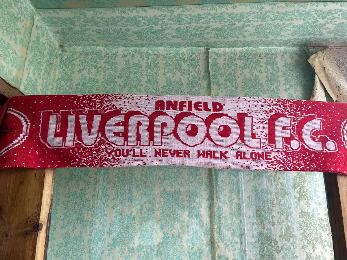 Vintage Liverpool F.C Anfield You’ll Never Walk Alone football scarf Size ONE SIZE - 6 Thumbnail