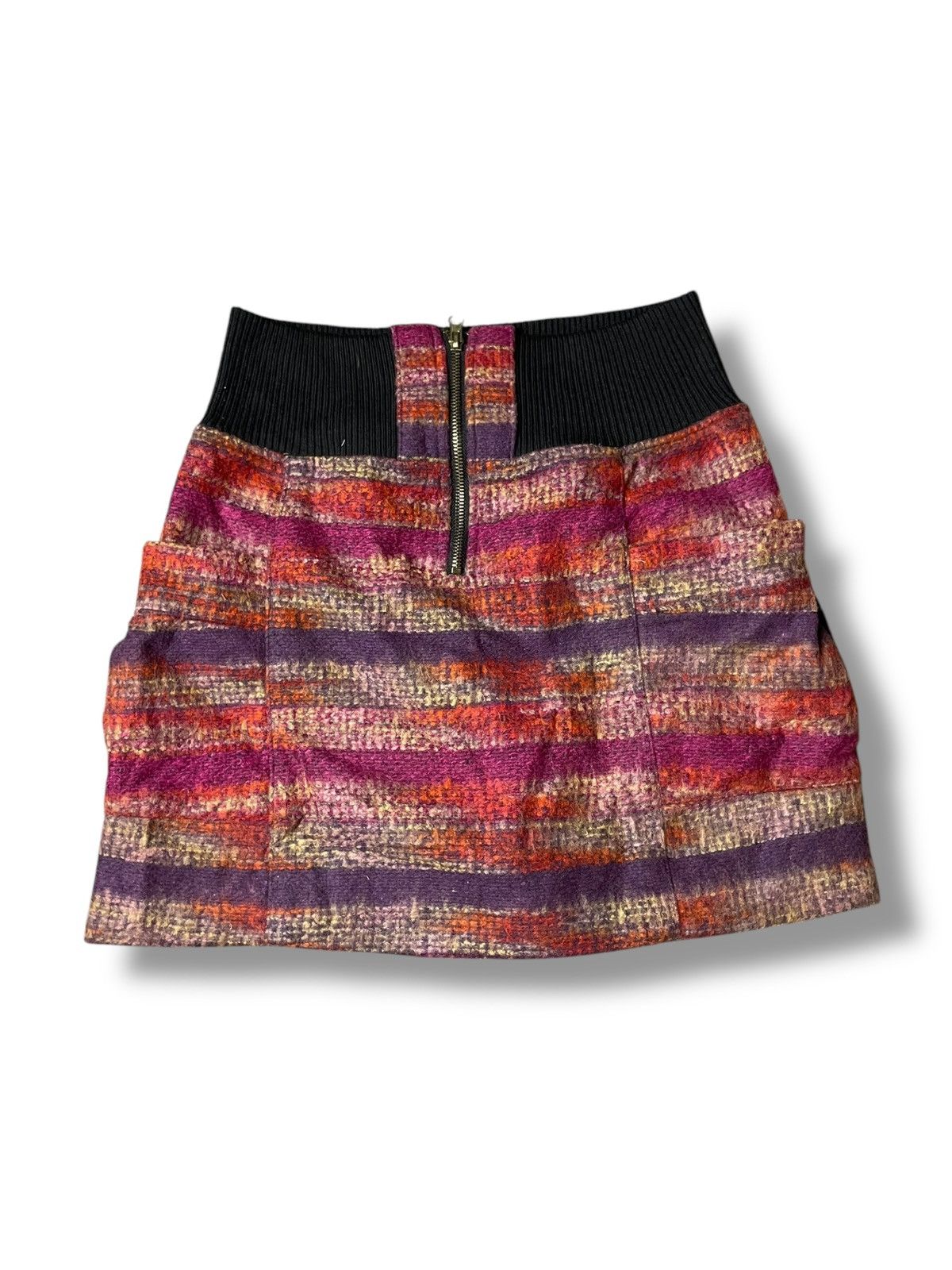 Japanese Brand × Vintage URBAN NOW Wool Blend Mini Skirt (93) Size 25" / US 0 / IT 36 - 4 Thumbnail