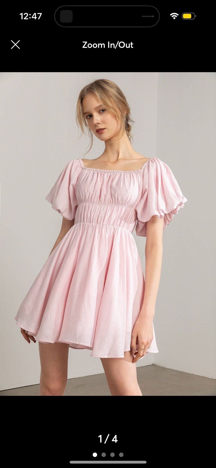 JINS Petal Pink Princess Dress Size XS / US 0-2 / IT 36-38 - 1 Thumbnail
