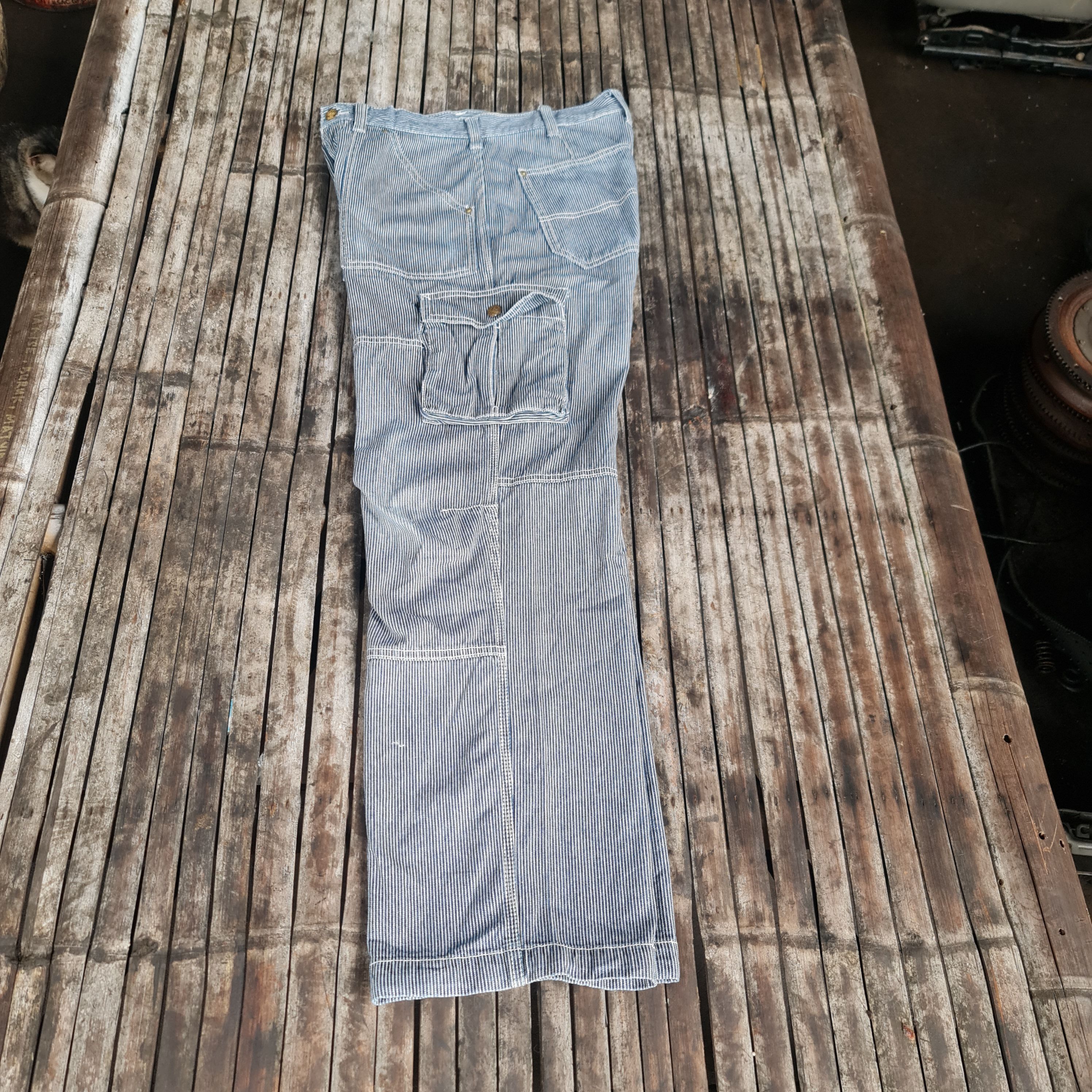 Vintage Vintage Hickory Dogman Baggy Pant j0002 Size US 32 / EU 48 - 17 Thumbnail