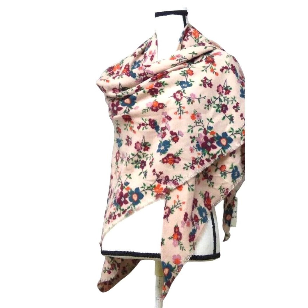 Other INC International Concepts Floral-Print Triangle Scarf, Blus Size ONE SIZE - 3 Thumbnail