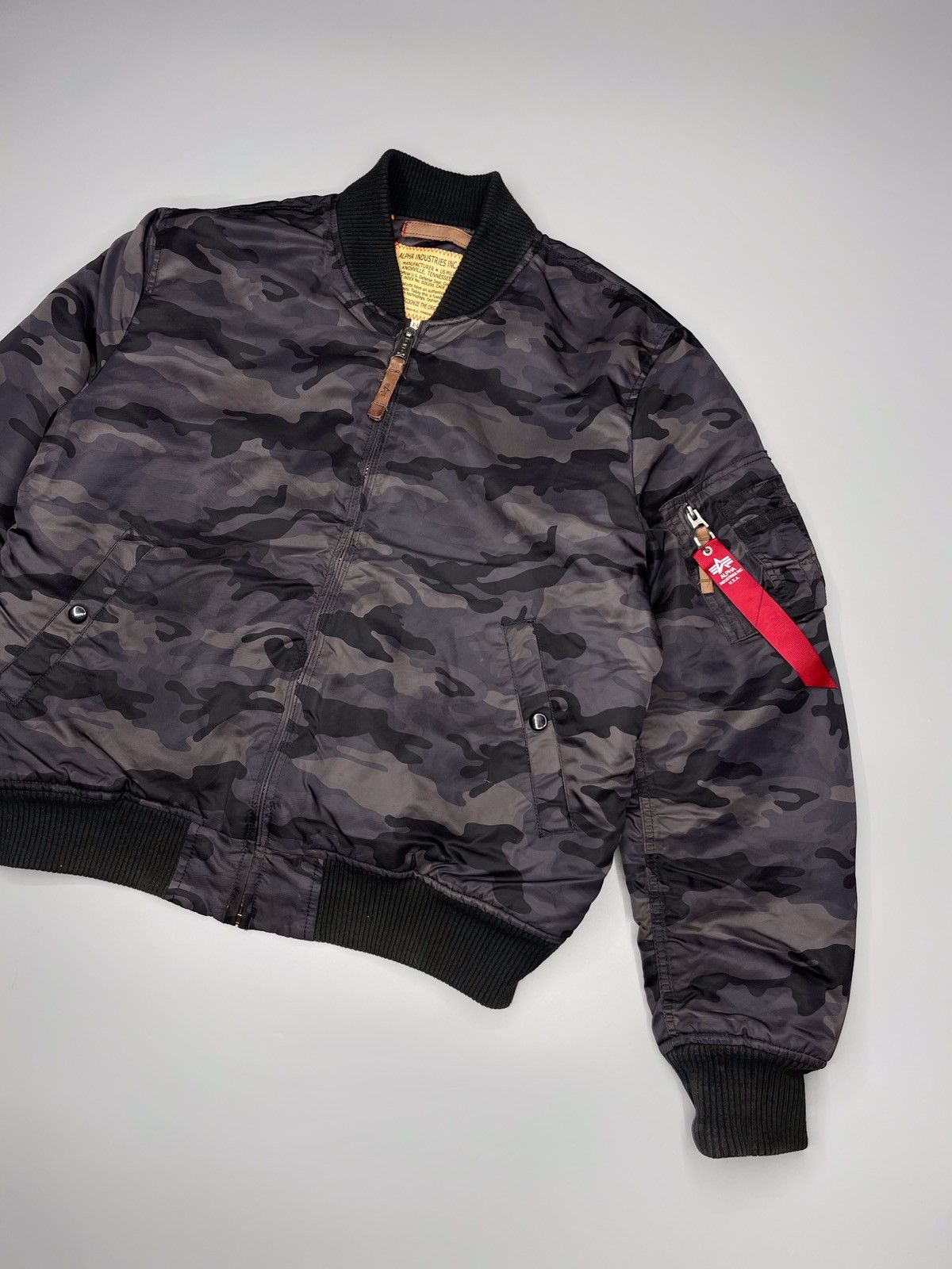 Alpha Industries Vintage Y2k Alpha Industries Bomber Jacket MA-2 Size US XL / EU 56 / 4 - 2 Thumbnail