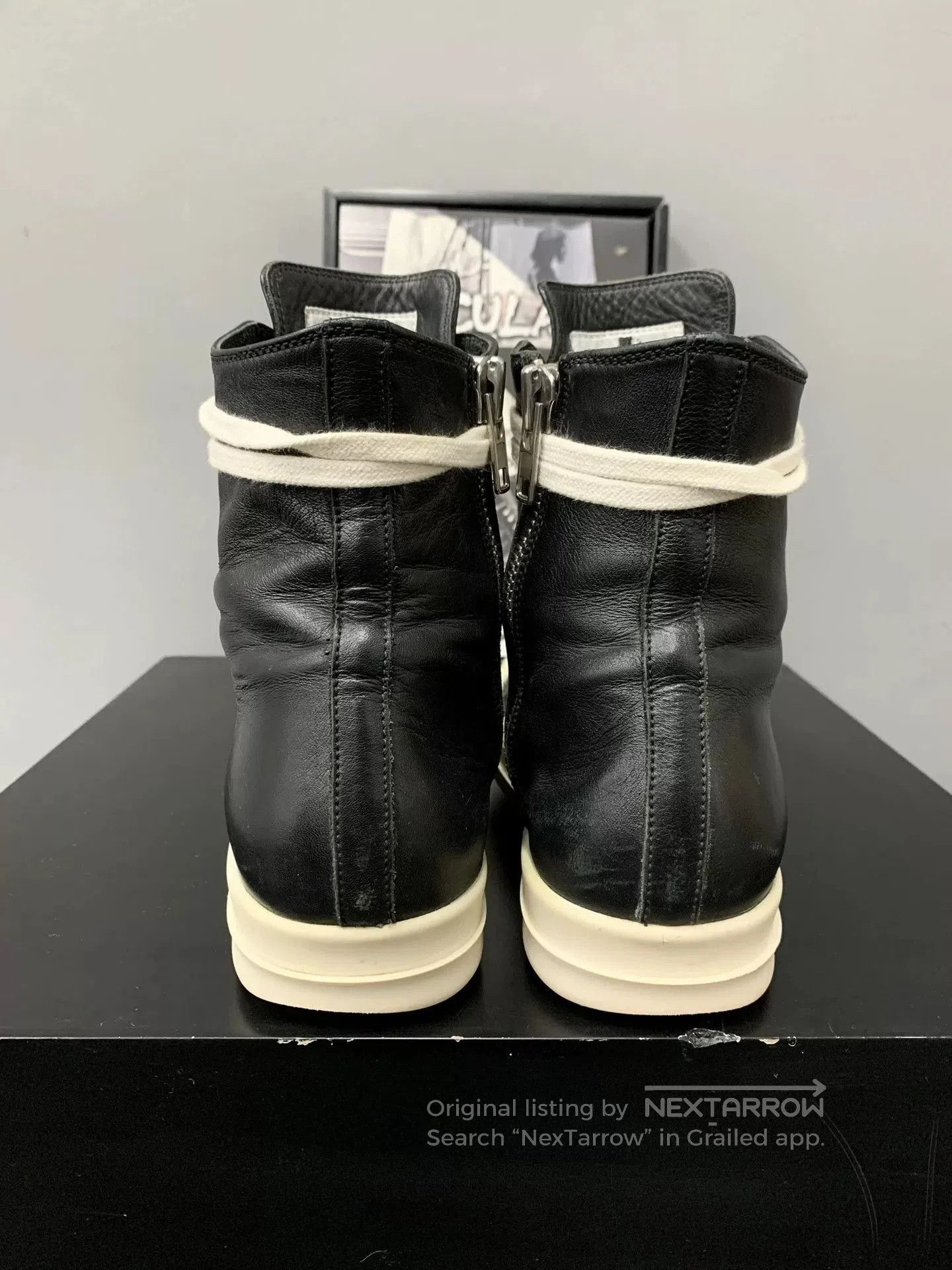 Rick Owens rick owens black and white high. Size US 5.5 / EU 38 - 7 Thumbnail
