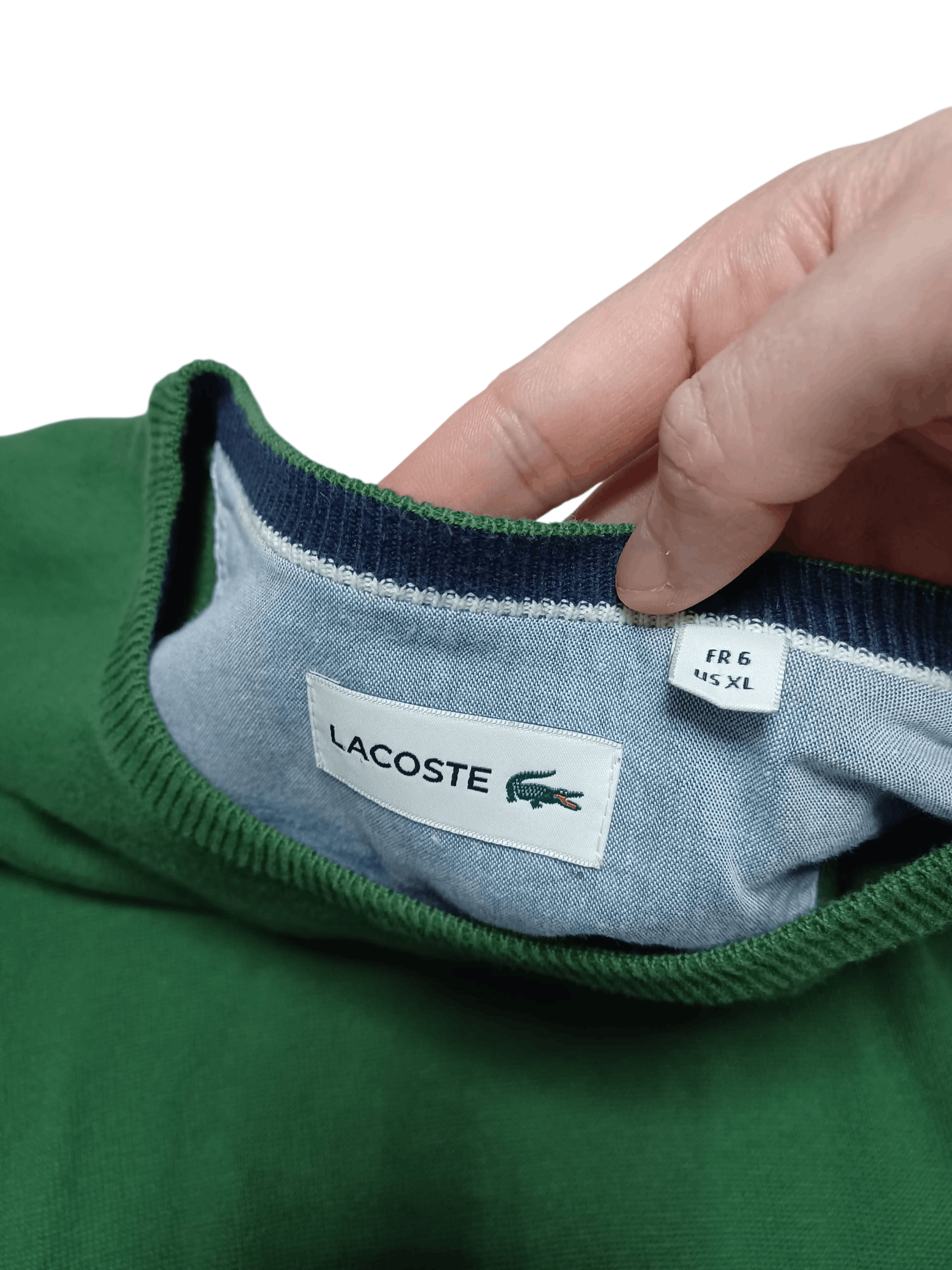 Lacoste LACOSTE VINTAGE LUXURY COTTON SWEATER Size US XL / EU 56 / 4 - 4 Thumbnail