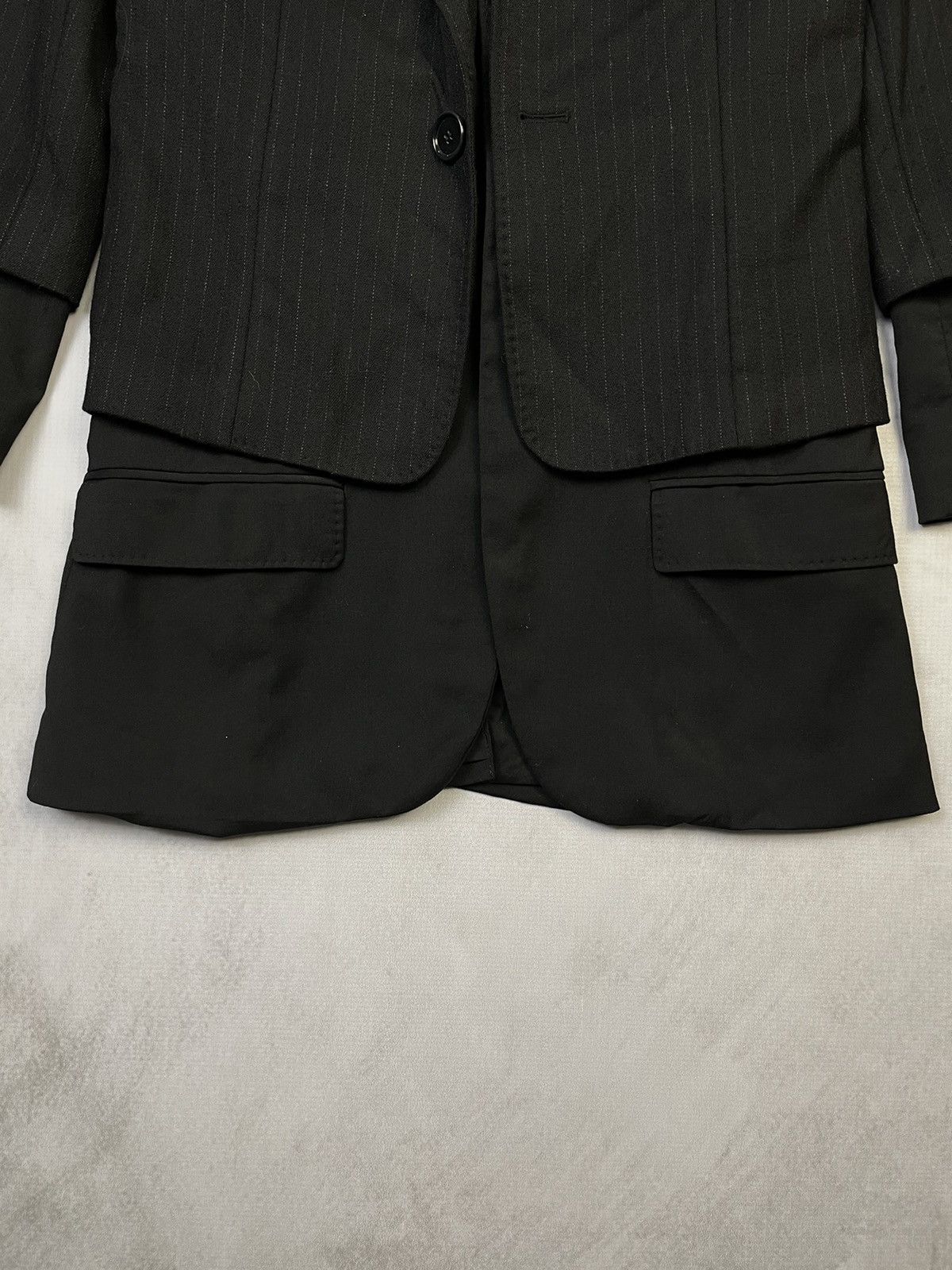 A.F. Vandevorst FW08 A.F. Vandevorst Layered Hybrid Tailored Jacket Size XS / US 0-2 / IT 36-38 - 12 Thumbnail