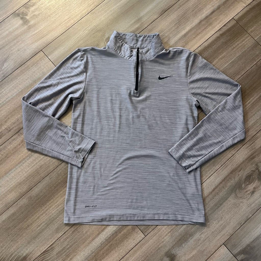 Nike Nike Grey Athletic Workout Quarterzip Pullover Men Small Size US S / EU 44-46 / 1 - 1 Thumbnail
