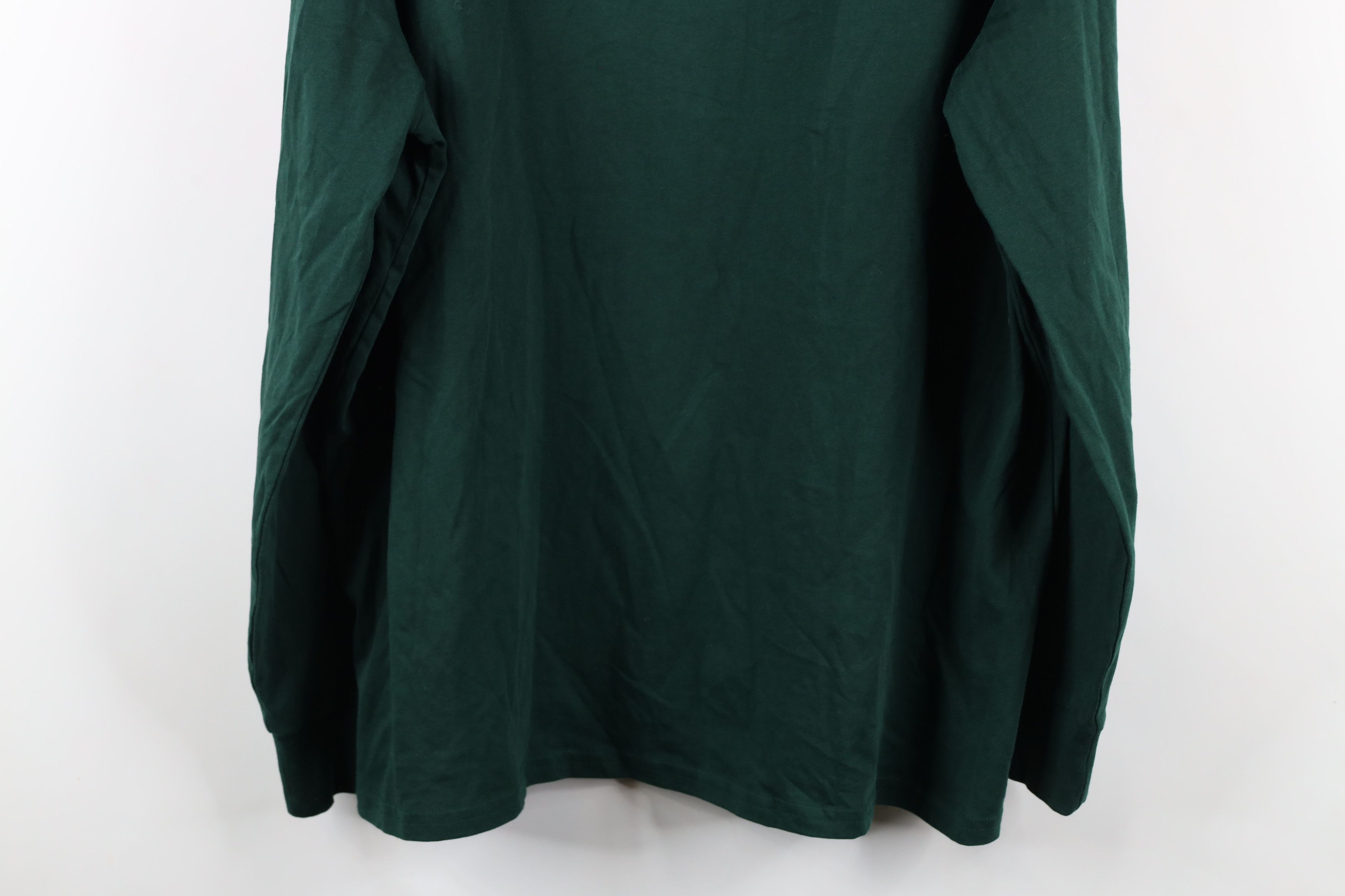 Ralph Lauren × Vintage New Ralph Lauren Long Sleeve Hoodie Hooded T-Shirt Green Size US XL / EU 56 / 4 - 11 Thumbnail