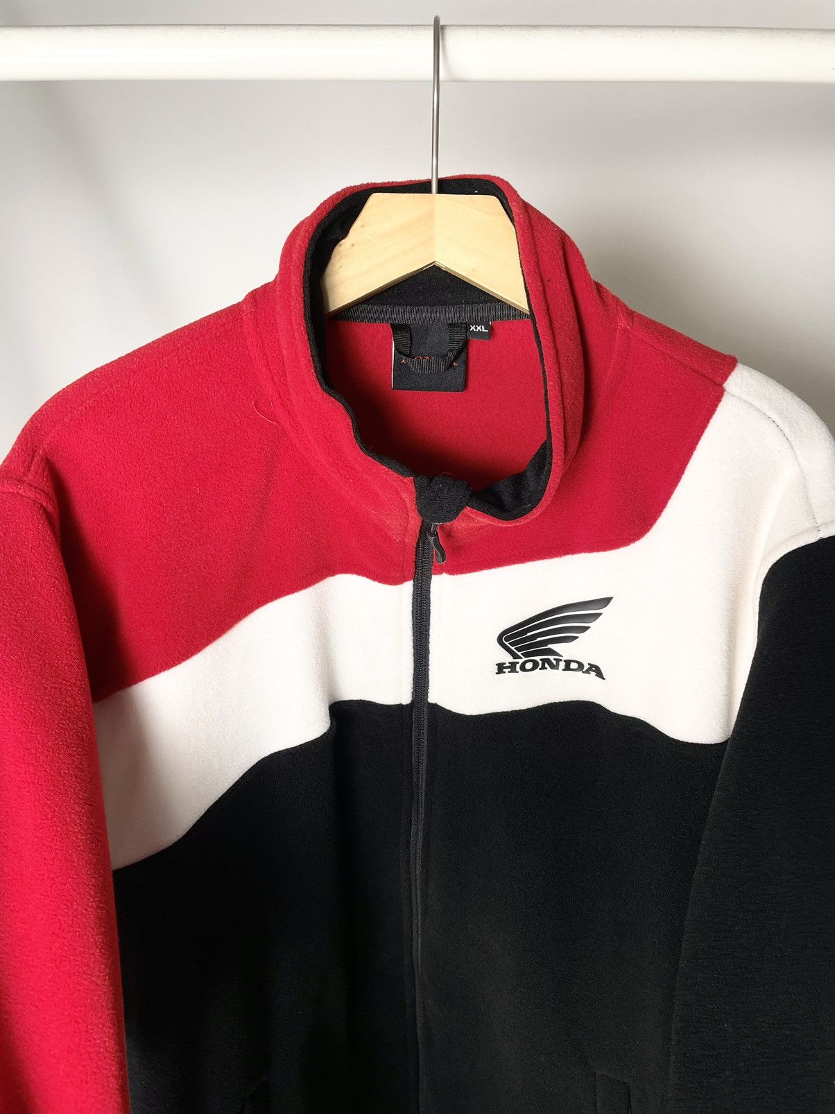 Honda Vintage Honda 🈵 Red Fleece Racing Sponsor Jacket Size US XXL / EU 58 / 5 - 3 Thumbnail