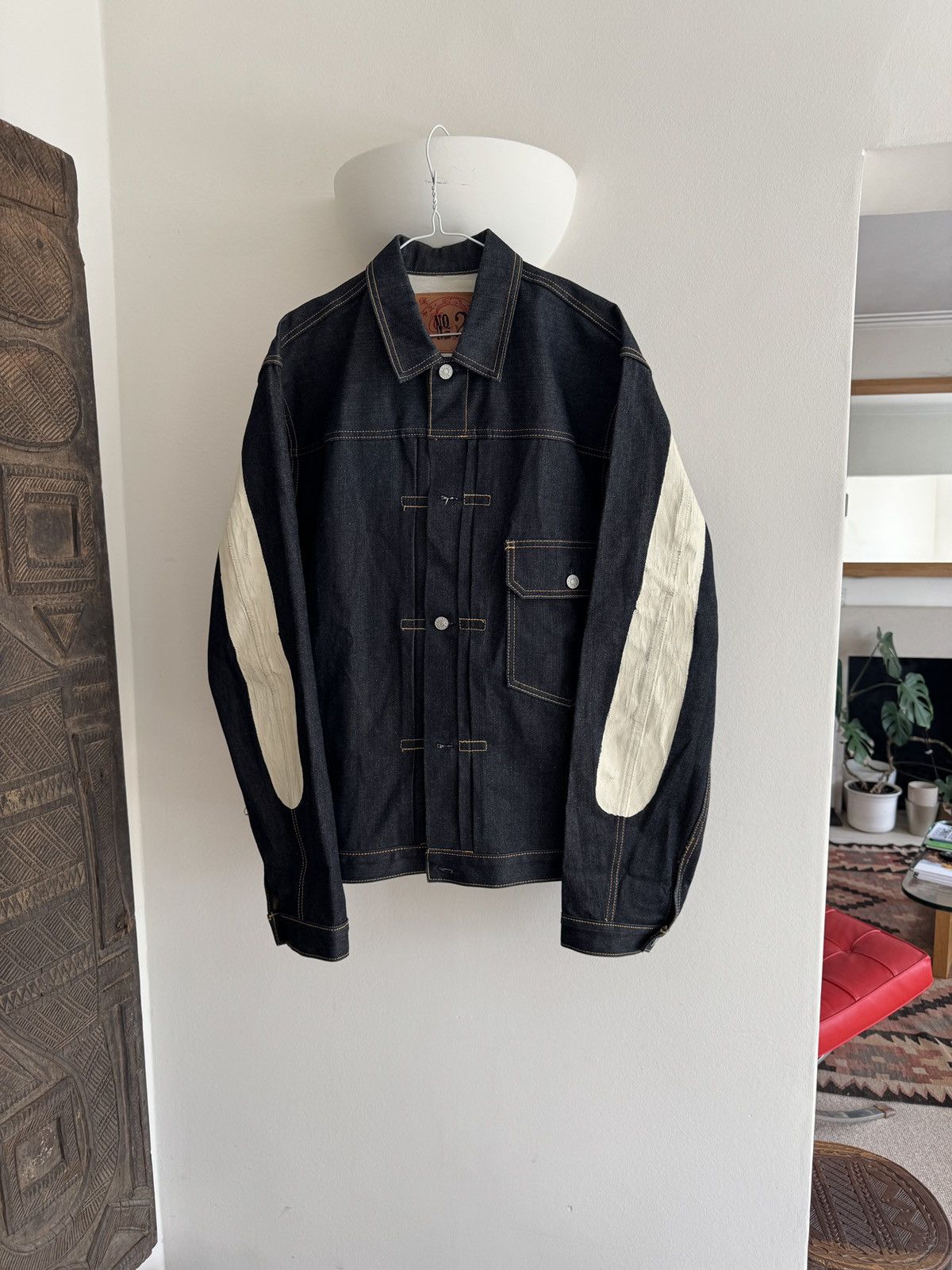 Evisu Evisu Gull Denim Jacket Size US XL / EU 56 / 4 - 2 Thumbnail