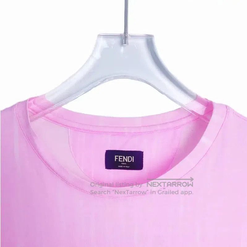 Fendi Fendi Pink Cotton Women's T-shirt . Size M / US 6-8 / IT 42-44 - 2 Thumbnail