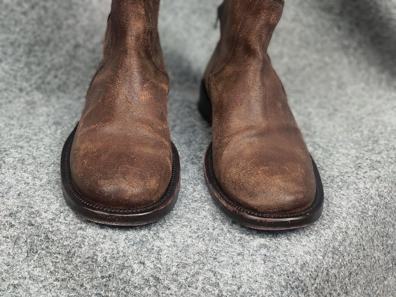Daniele Alessandrini Alessandrini Vintage Brown Leather Boots Zip Carol Styl Rick Size US 9 / EU 42 - 5 Thumbnail