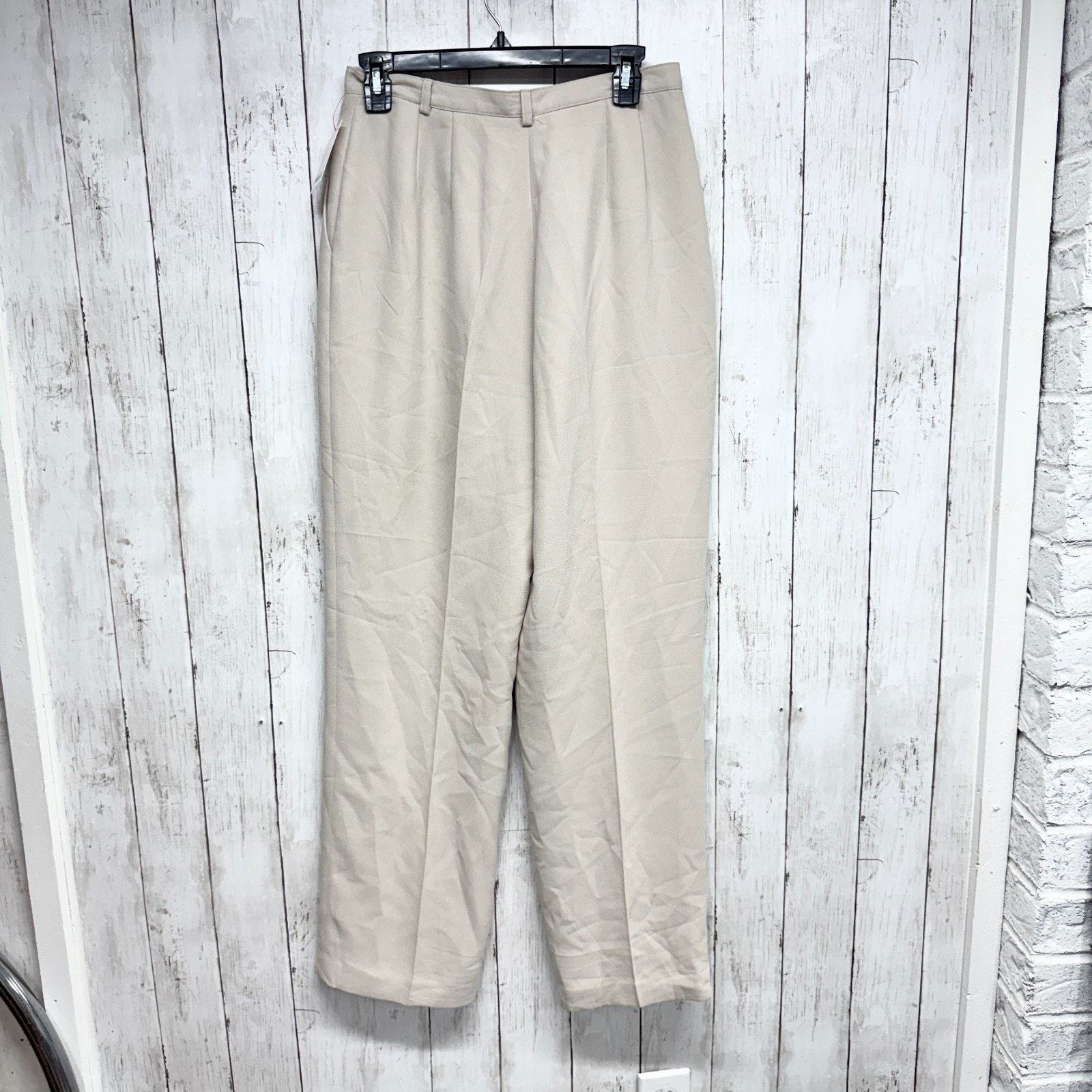 Other Madison Studio Pants Size 8 Beige Pleated Front Trousers Size 30" / US 8 / IT 44 - 8 Thumbnail