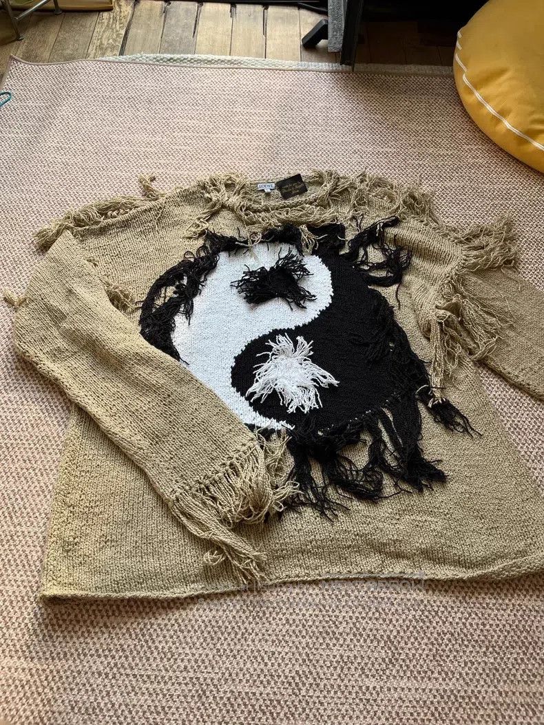 Loewe Loewe 100% cotton knit cardigan Size S / US 4 / IT 40 - 1 Thumbnail