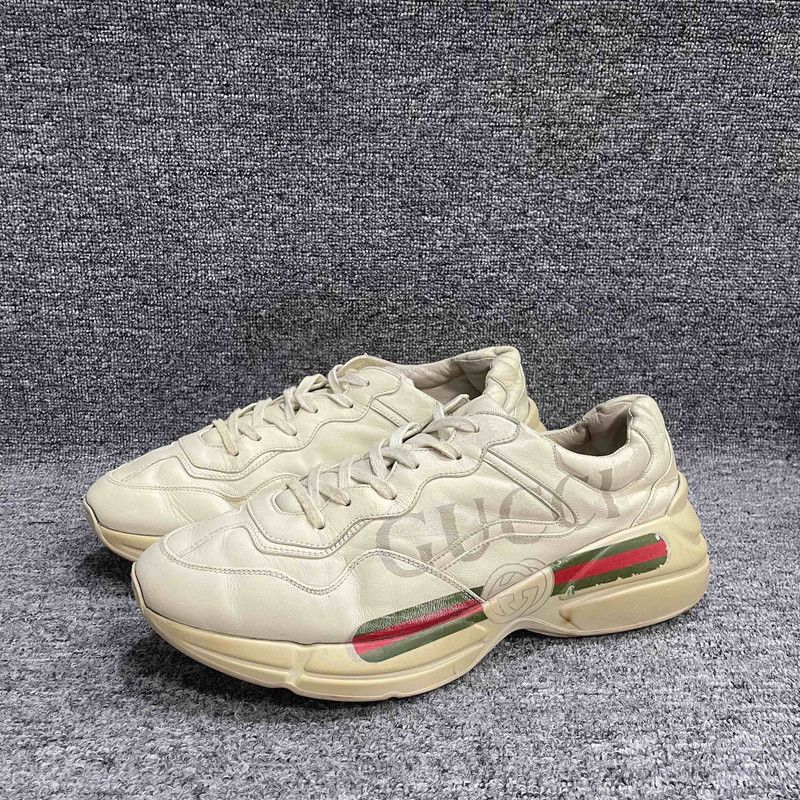 Gucci Gucci Rhyton Logo Low-top Dad Sneakers 0079 Size US 11 / EU 44 - 1 Thumbnail