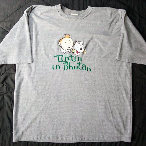 Vintage Vintage Rin Tin Tin In Bhutan Embroidered T-Shirt Size US XL / EU 56 / 4 - 2 Thumbnail