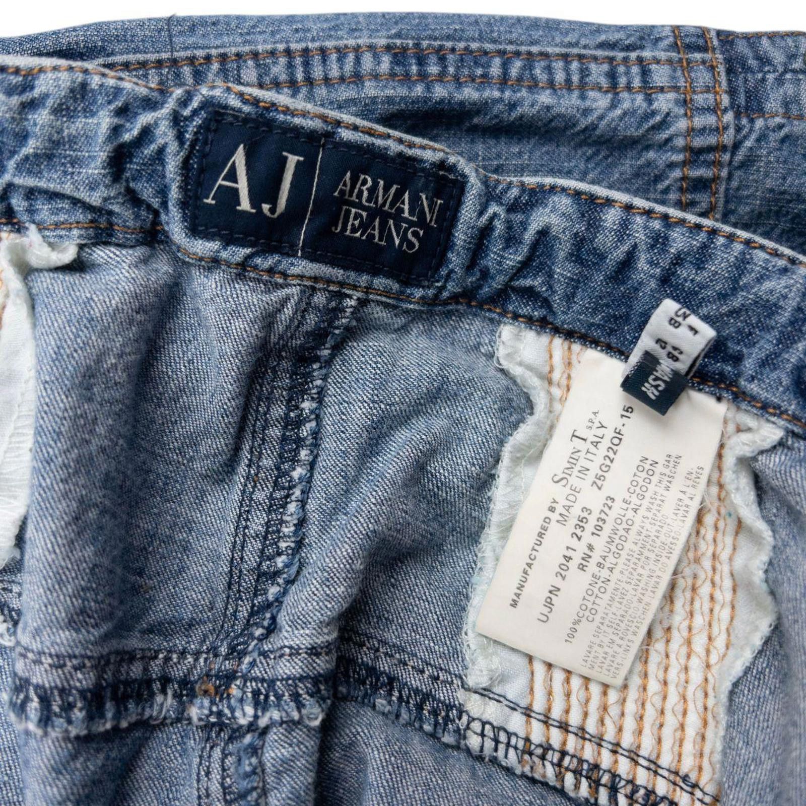 Other Vintage 2000s Armani Jeans Denim Maxi Skirt Womens Size M Size 32" / US 10 / IT 46 - 6 Thumbnail