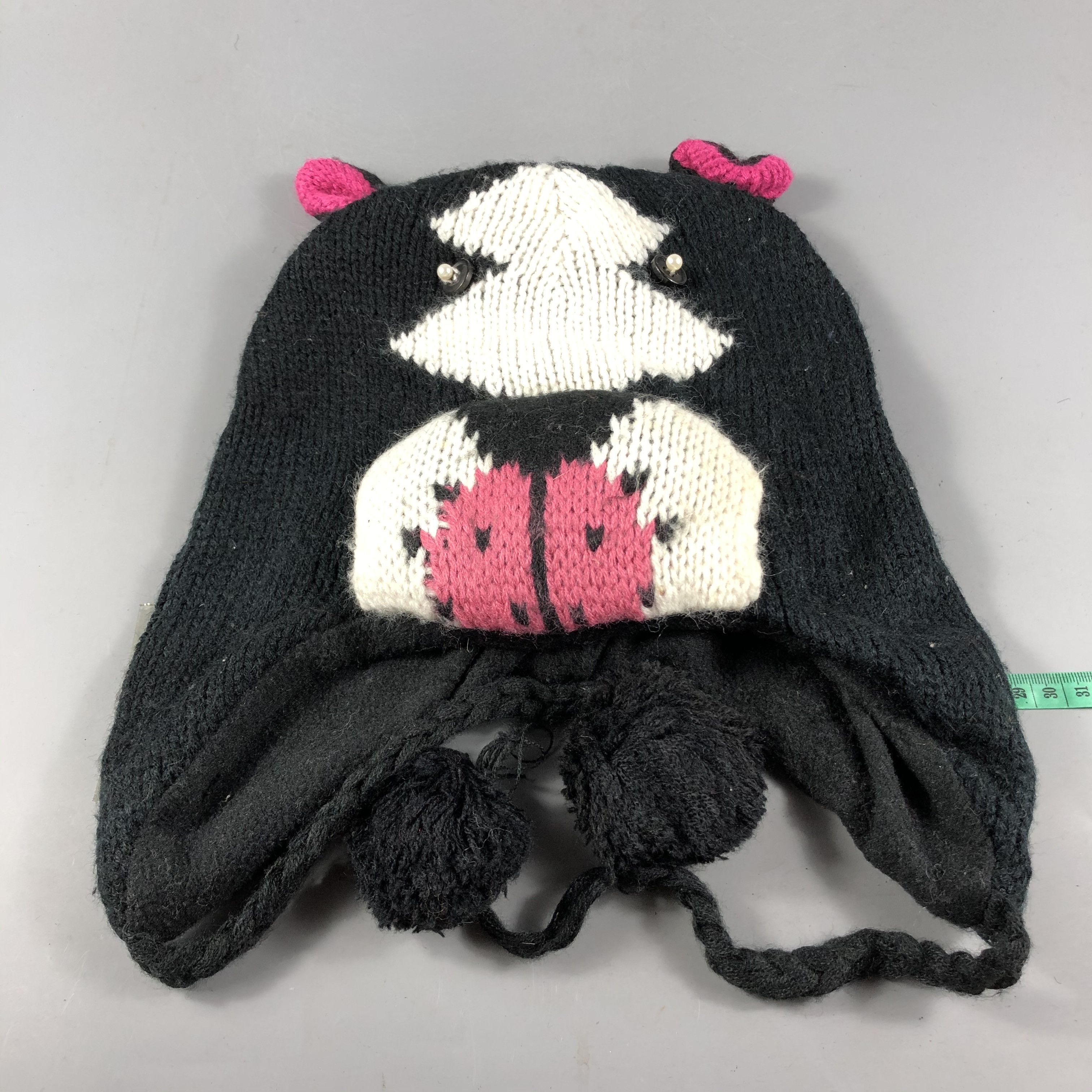 Vintage Dog Head Earflap Kawaii Beanie Snowcap Snow Hat B741 Size ONE SIZE - 3 Thumbnail