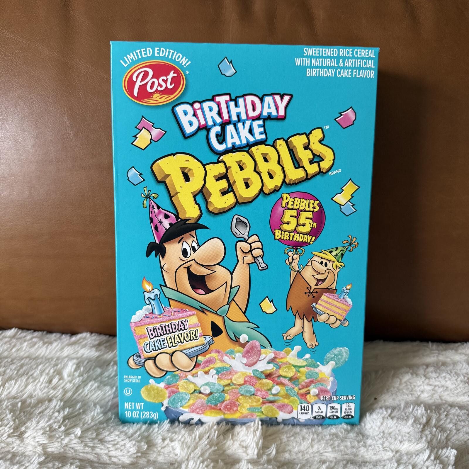 Porter Post Birthday Cake Pebbles Cereal Sealed Fruity Pebbles Rare Size ONE SIZE - 1 Thumbnail