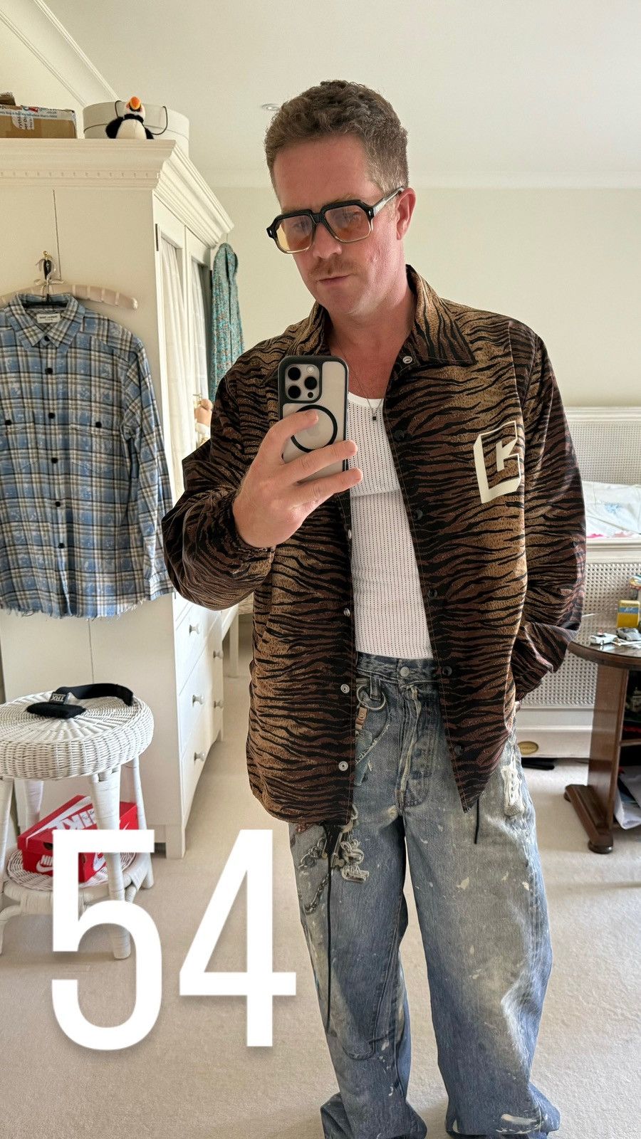 Celine $1.9k Celine tiger animal logo print coach jacket S M L Hedi Size US M / EU 48-50 / 2 - 5 Thumbnail