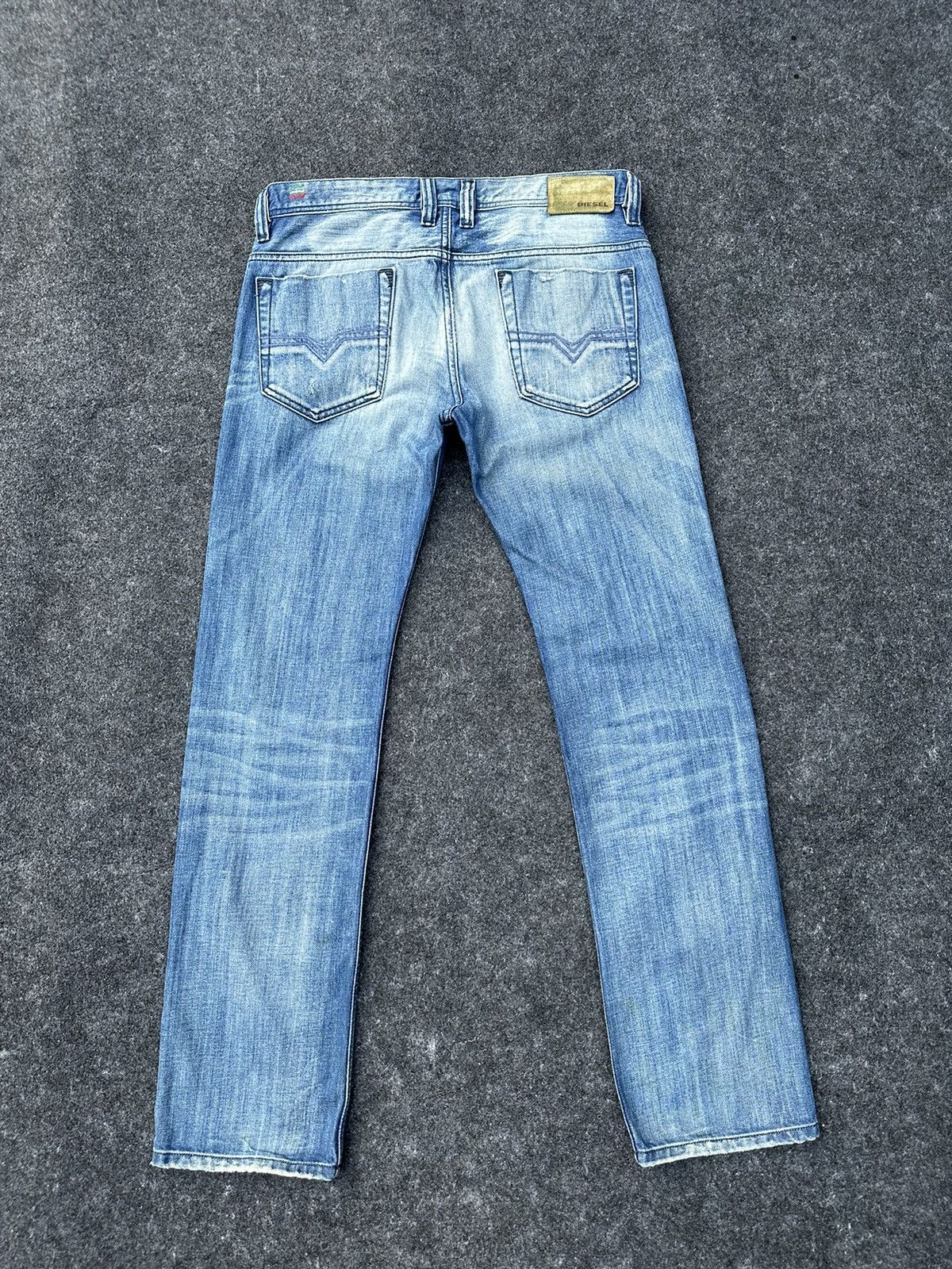 Beauty Beast × Diesel Diesel Safado Faded Washed Distressed Denim D3 Size US 30 / EU 46 - 3 Thumbnail