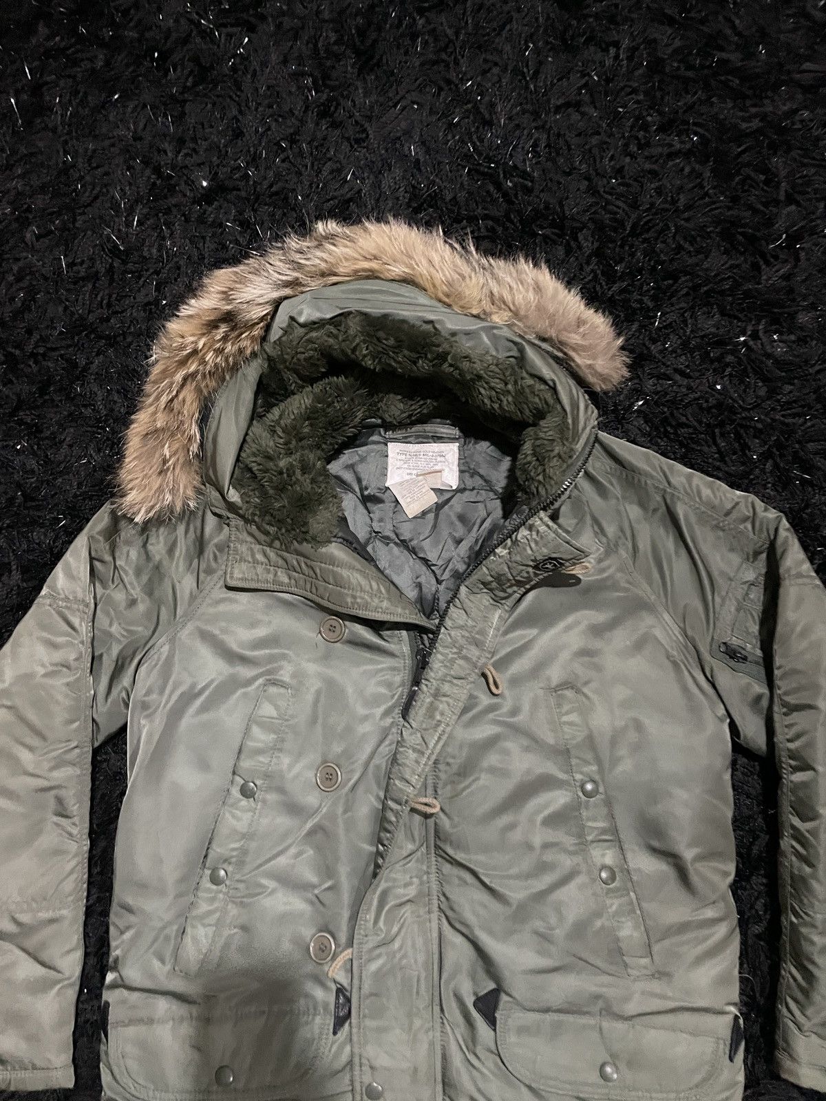 Alpha Industries × I. Spiewak And Sons × Vintage Spiewak N-3B Military Jacket Olive Green Size 38 Winter Heat Size US M / EU 48-50 / 2 - 5 Thumbnail