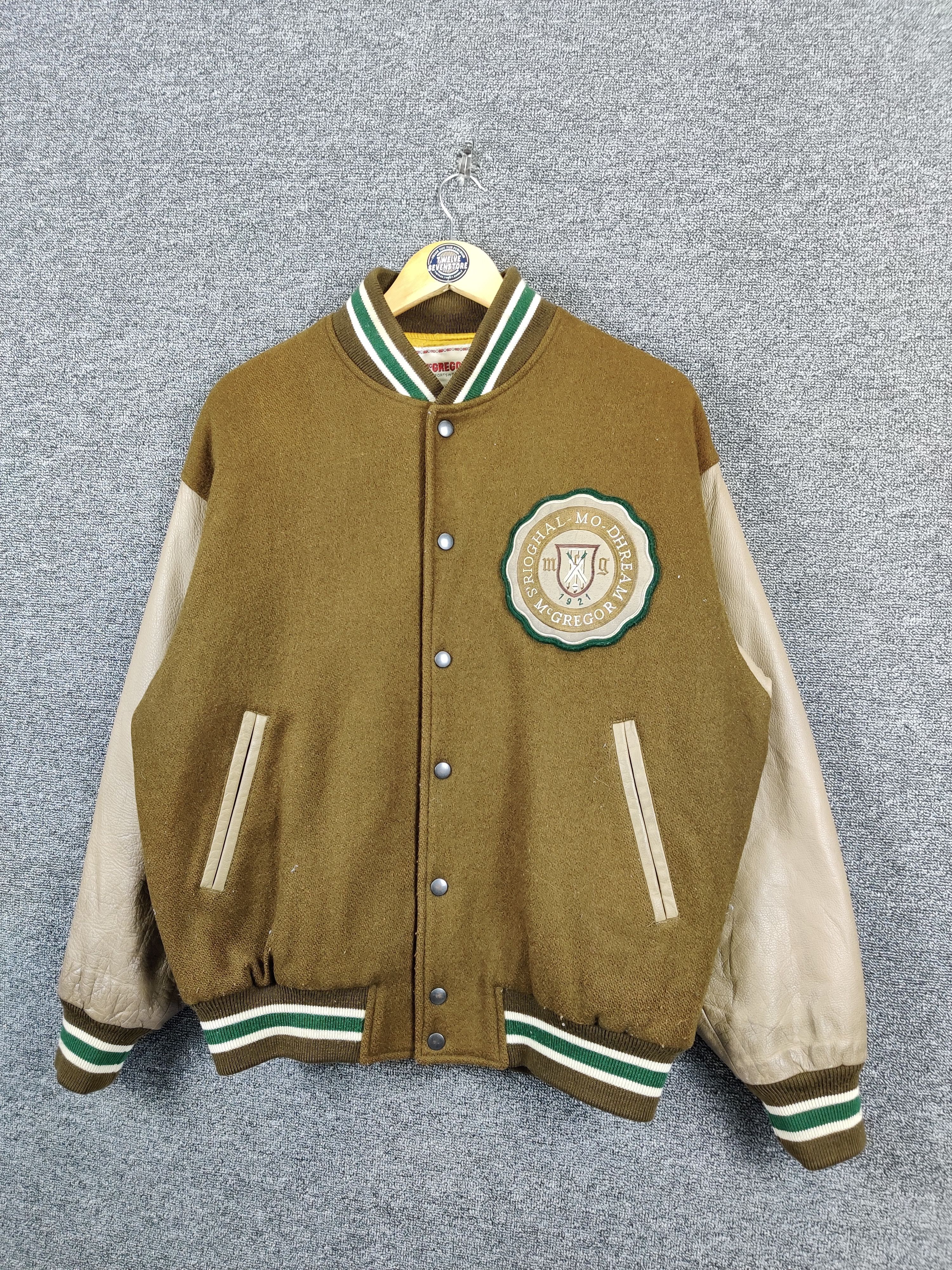 McGregor Vintage 90s McGregor Wool Varsity Leather Jacket Size US L / EU 52-54 / 3 - 5 Thumbnail