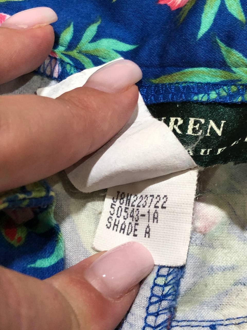 Polo Ralph Lauren Vintage blue Pants flowers Y2K Lauren Ralph Lauren Size 30" / US 8 / IT 44 - 4 Thumbnail