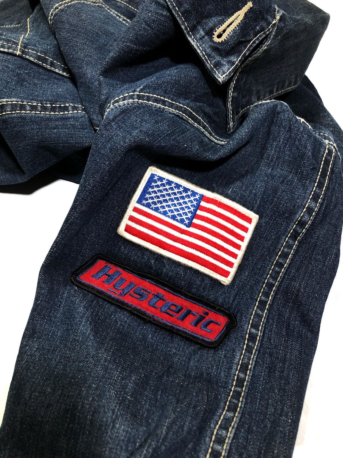 Hysteric Glamour × Japanese Brand × Le Grande Bleu (L.G.B.) Hysteric Glamour Chaos Patch Chore Jacket Size US M / EU 48-50 / 2 - 11 Thumbnail