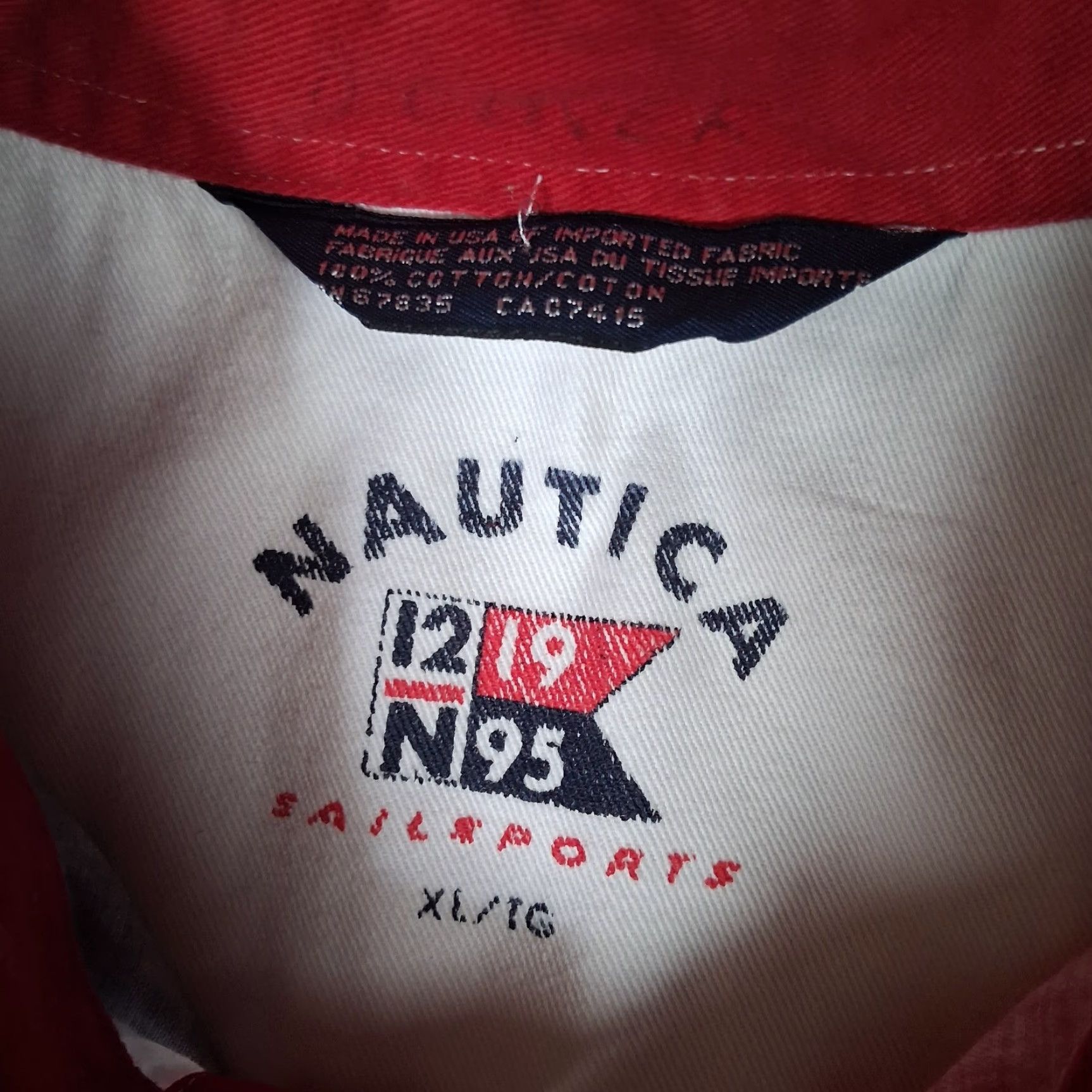 Nautica Vintage Nautica Sail Sports Shirt XL Nautical Red White Blue Stripe Boat Size US XL / EU 56 / 4 - 5 Thumbnail