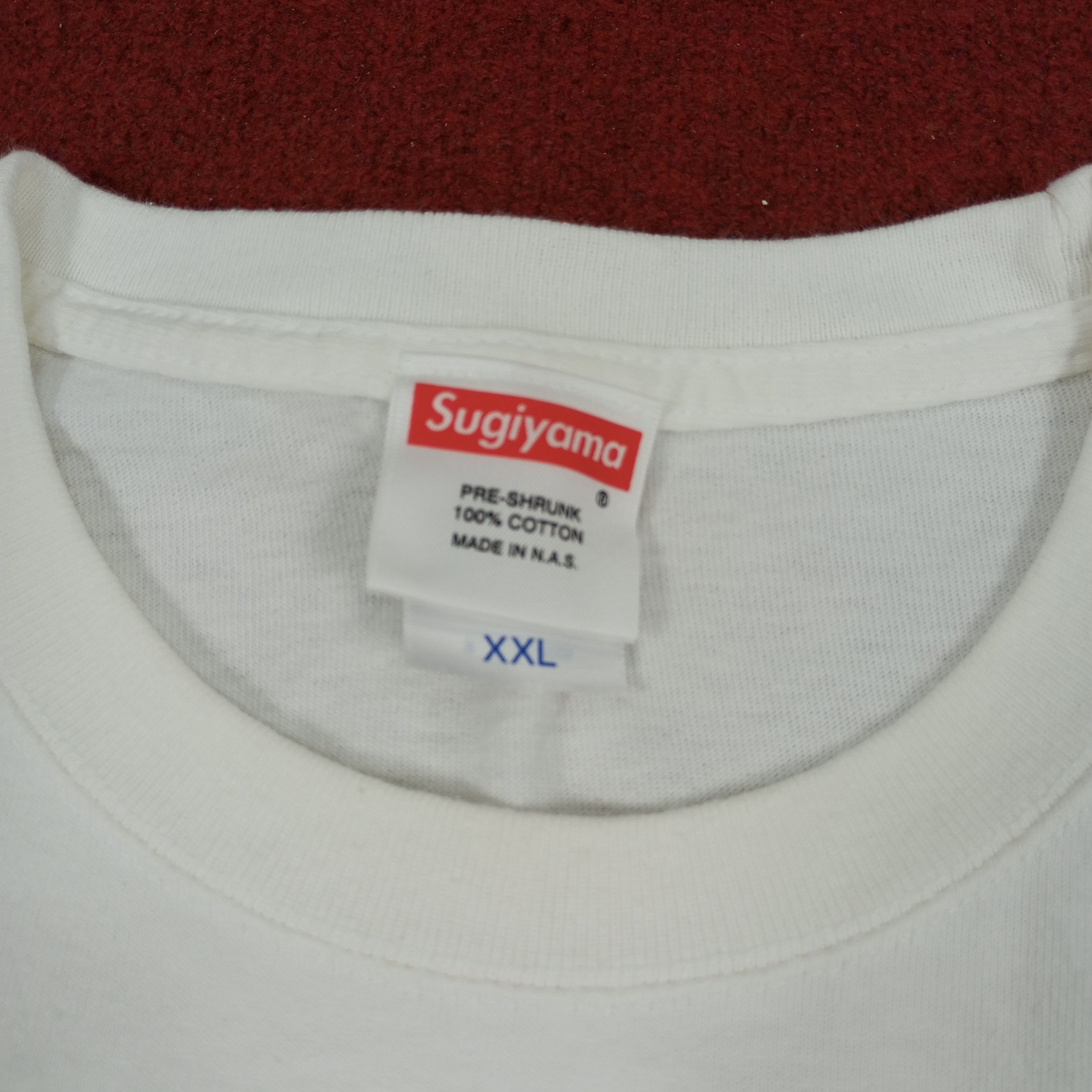 Vintage Sugiyama Japanese Streetwear Style White Tshirt Size US XL / EU 56 / 4 - 5 Thumbnail