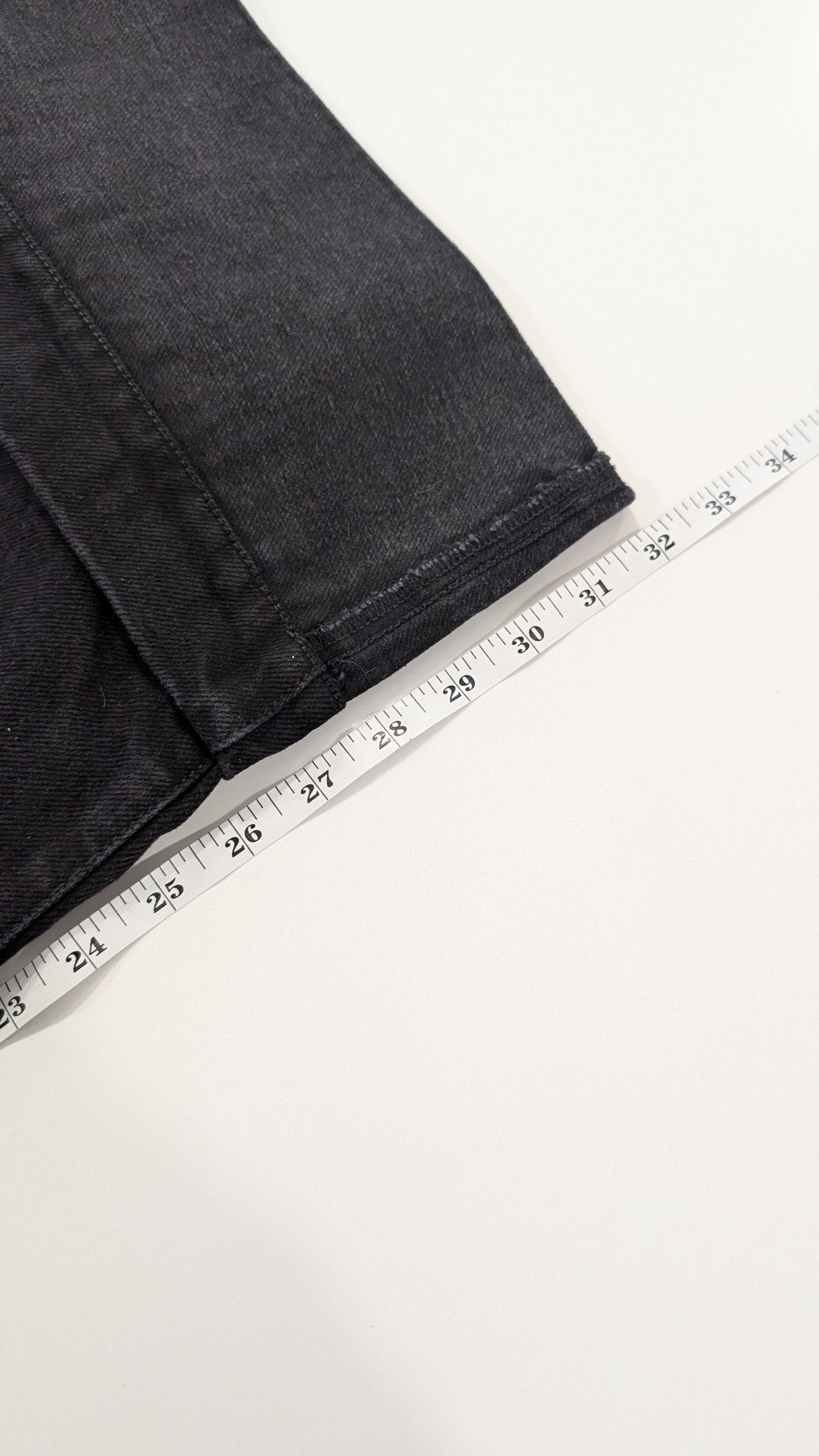 Simone Rocha SIMONE ROCHA Mens Black Wide Leg Puddle Jeans Rhinestone Size US 35 - 13 Thumbnail