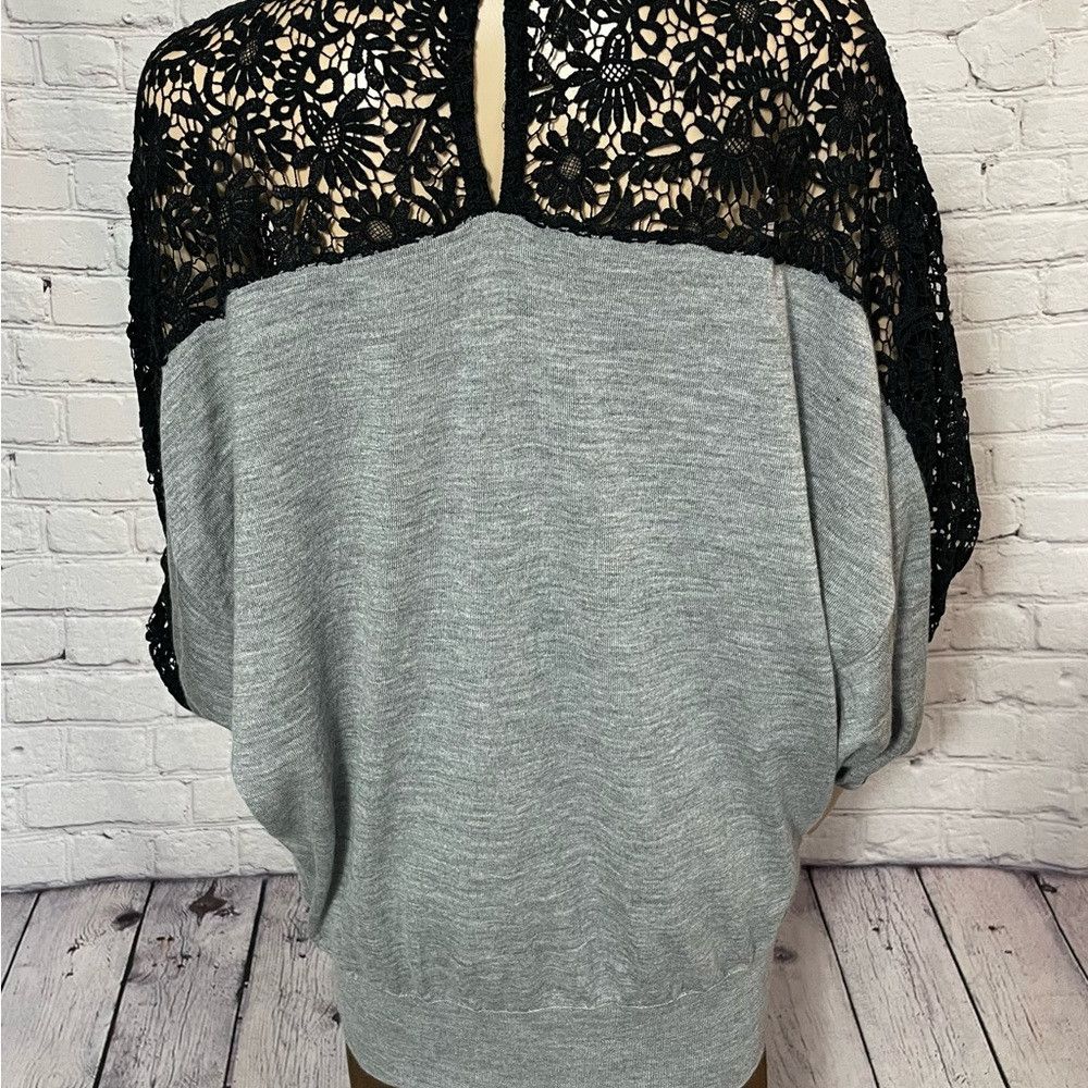 Rsvp Gallery RSVP Merino Wool Crochet Lace Dolman Sleeve Sweater Size XL Size XL / US 12-14 / IT 48-50 - 5 Thumbnail