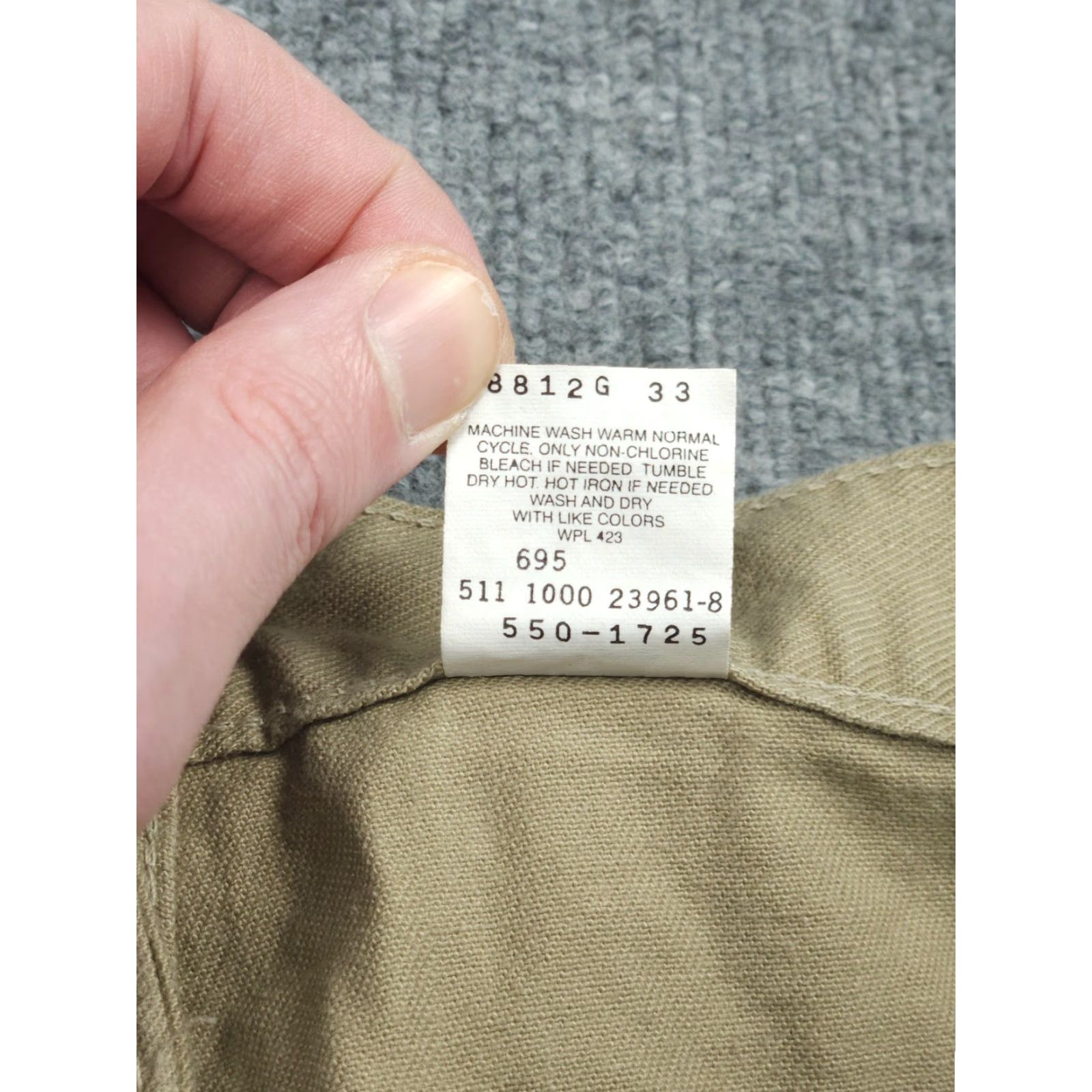 Levi's VINTAGE Levi's 550 Jeans Mens 38 x 32 Beige Relaxed Fit Made USA 100% Cotton NWT Size US 38 / EU 54 - 7 Thumbnail