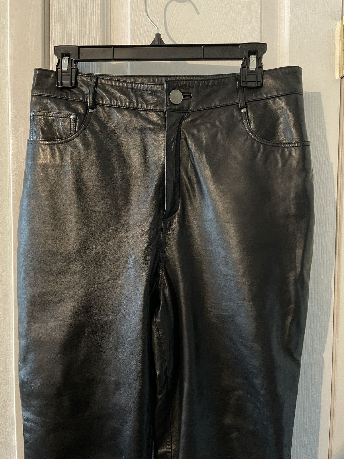 Designer Walter Baker Leather Pants SZ 6 Size 28" / US 6 / IT 42 - 3 Thumbnail